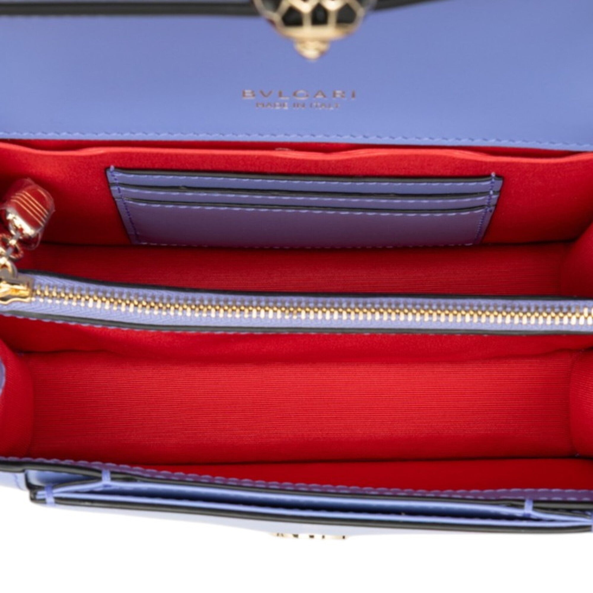 Bvlgari Purple Leather Shoulder Bag (Pre-Owned)