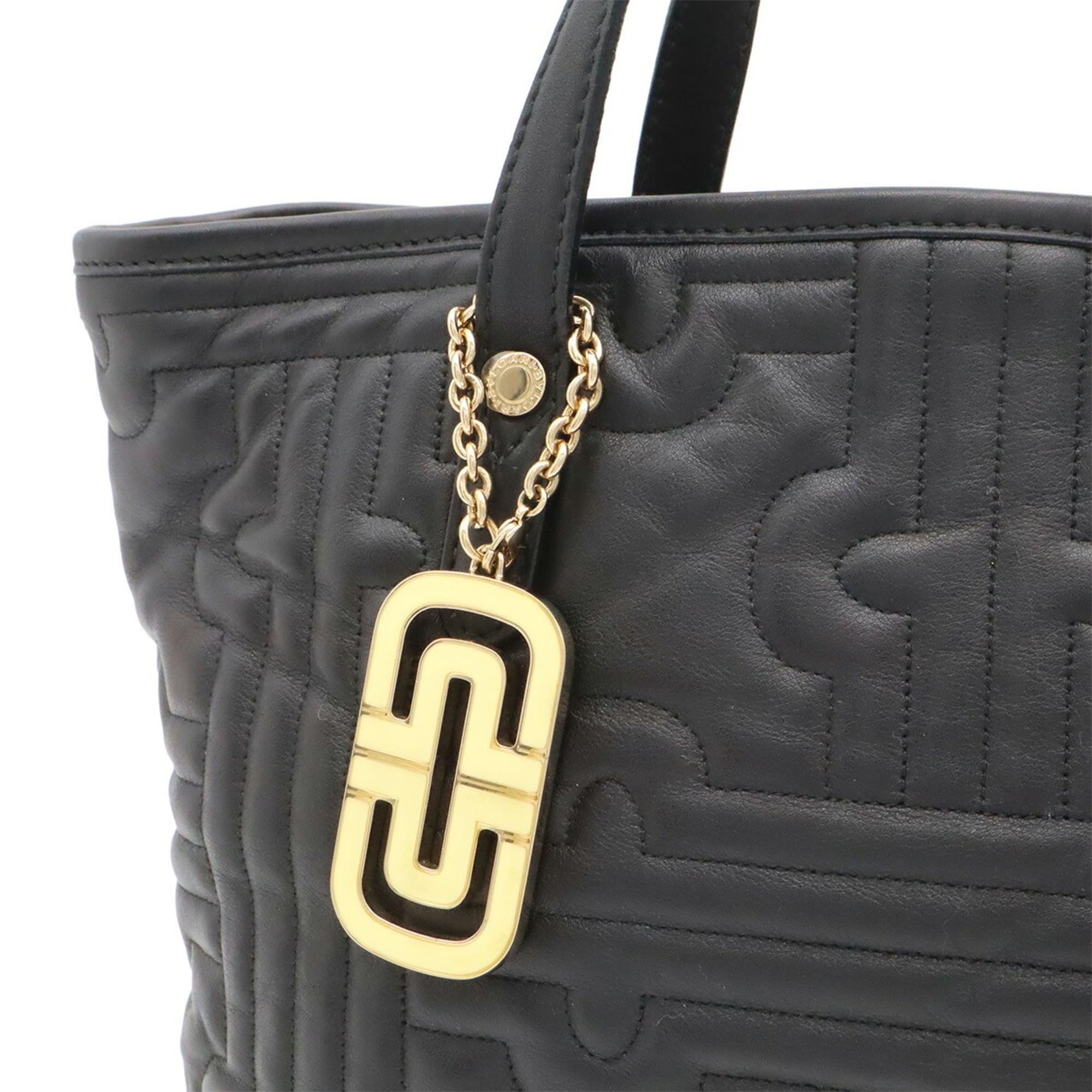 Bvlgari Black Quilting Shoulder Bag Tote Bag (Pre-Owned)