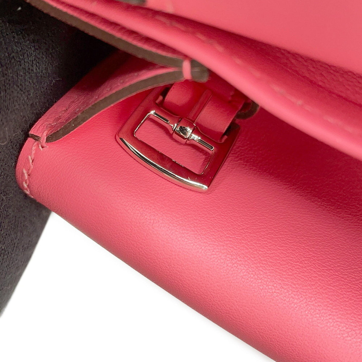 Hermes Kara Rose Azalee Swift Leather Handbag (Pre-Owned)