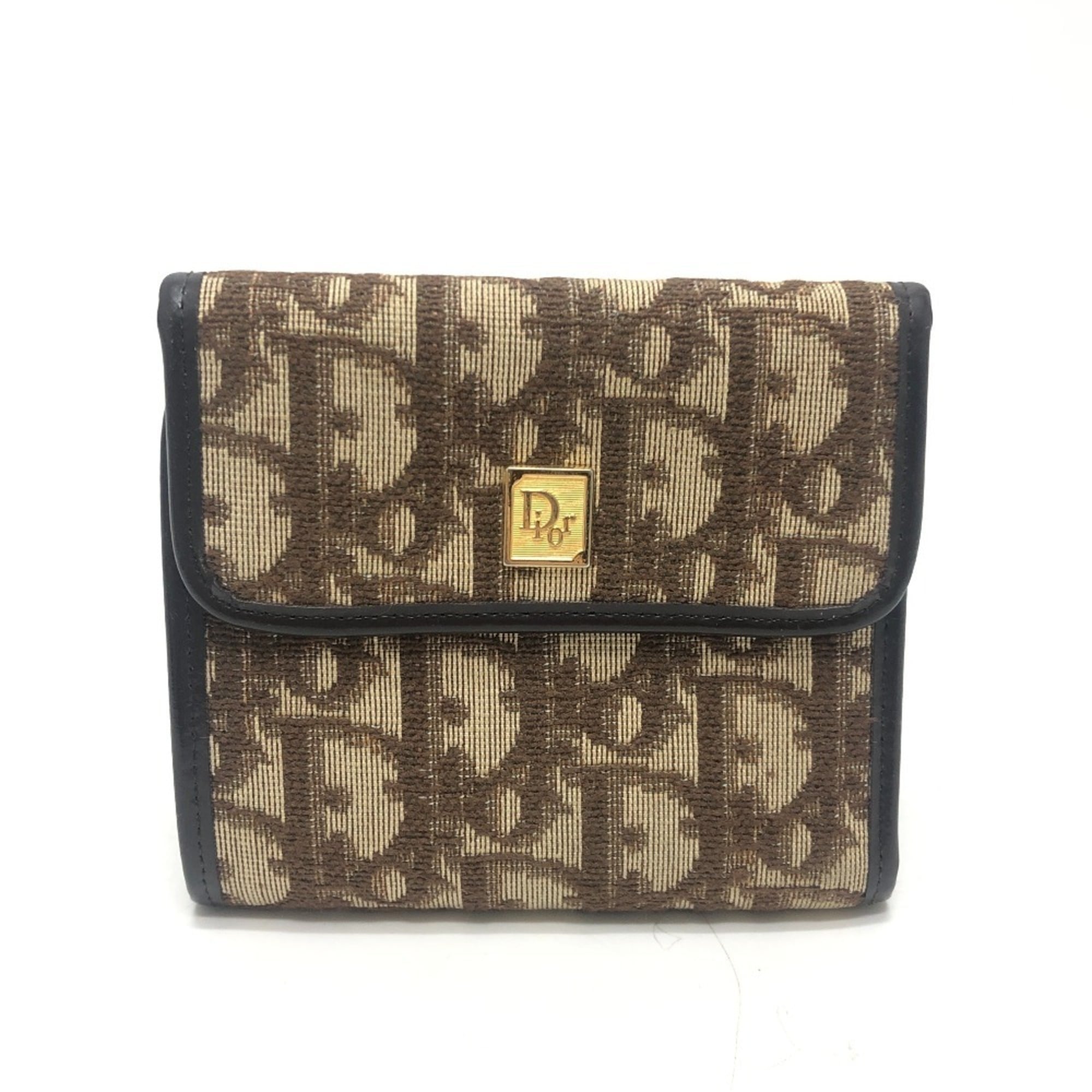 Christian Dior Brown Trotter Wallet (Tri-Fold) (Pre-Owned)