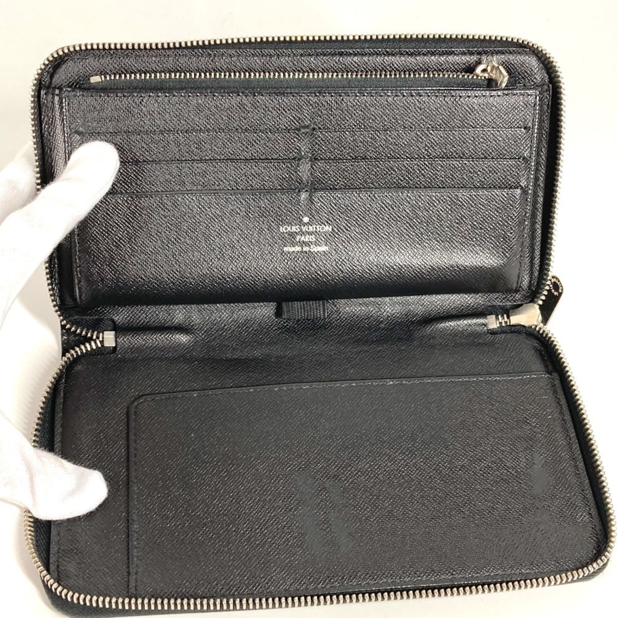 Louis Vuitton Black Damier Graphite Damier Graphite Long Wallet (Bi-Fold) (Pre-Owned)