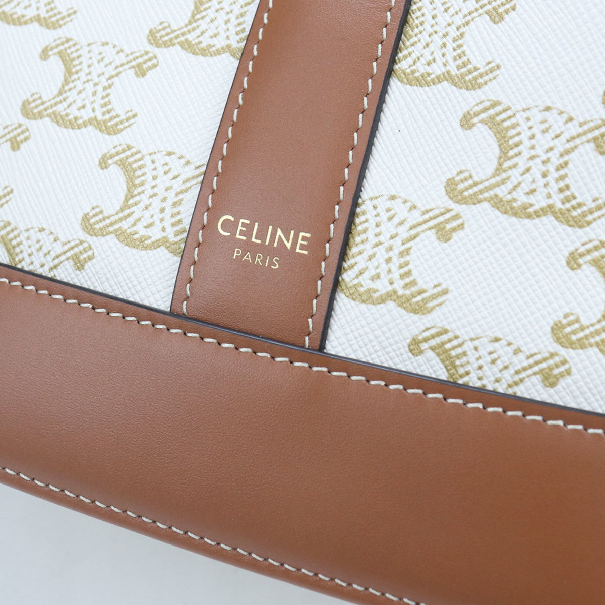 Celine White Pvc Leather Shoulder Bag (Pre-Owned)
