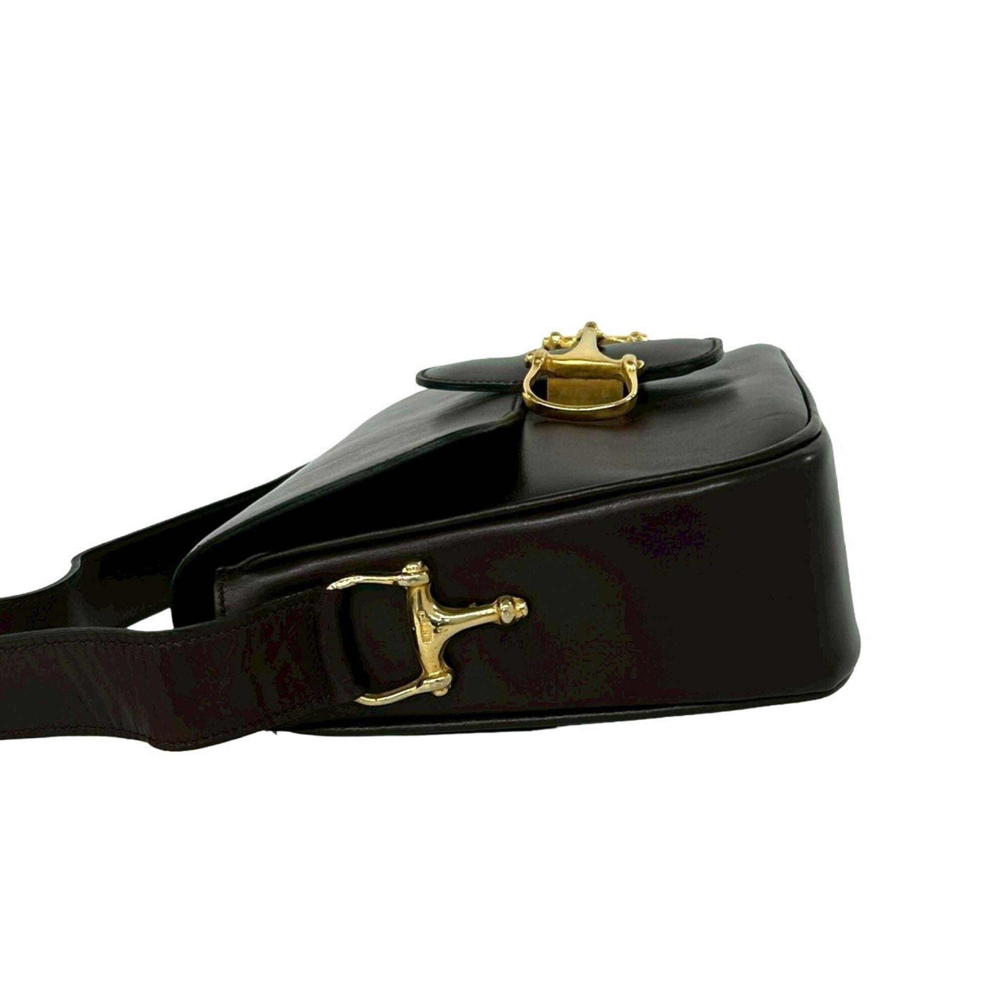 Celine Brown Leather Shoulder Bag (Pre-Owned)