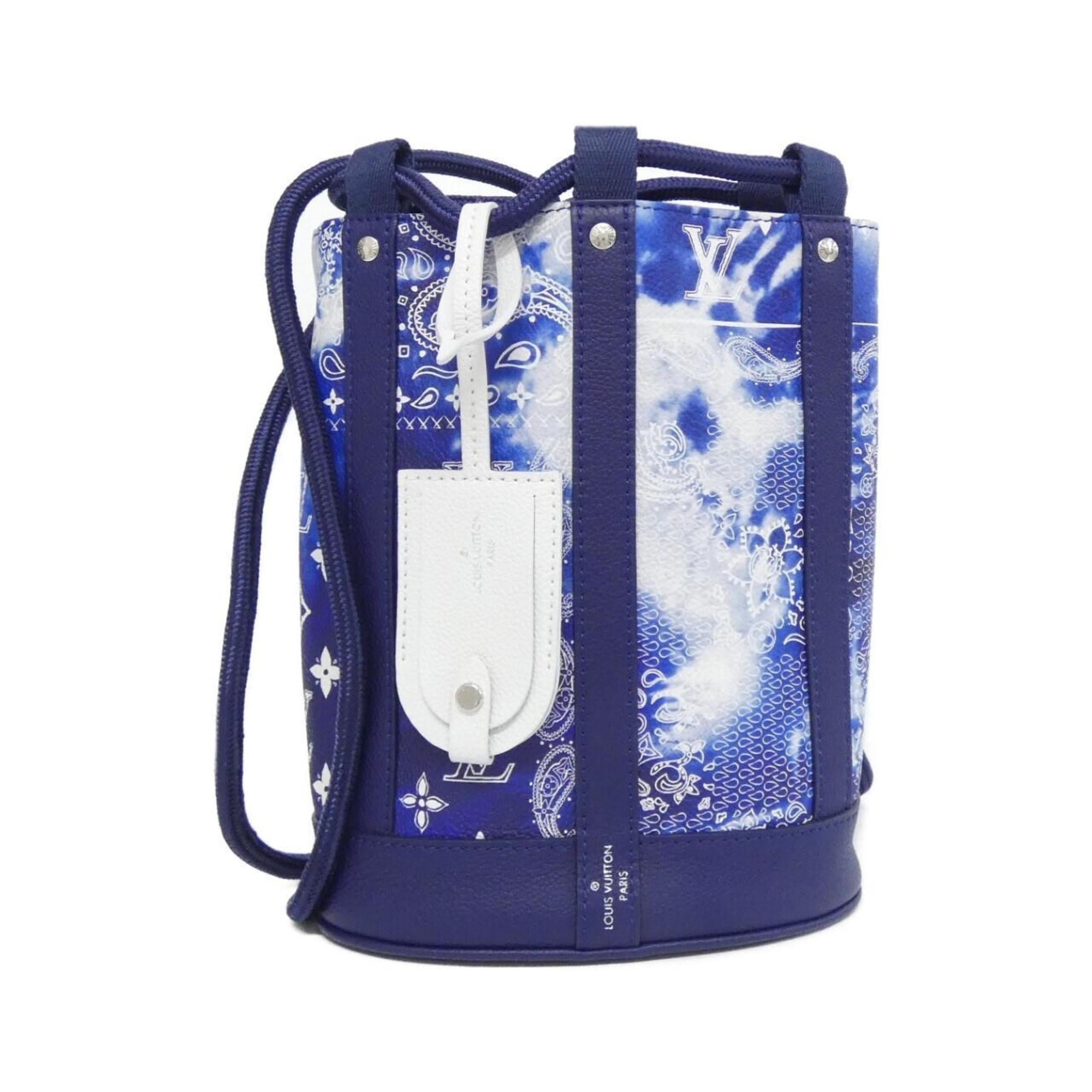 Louis Vuitton Blue Leather Shoulder Bag (Pre-Owned)