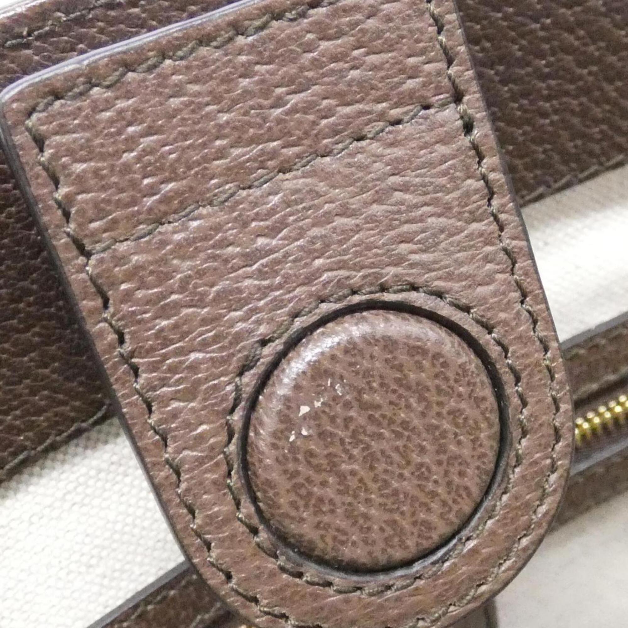 Gucci Gg Canvas Brown Camel Gg Canvas Handbag (Pre-Owned)
