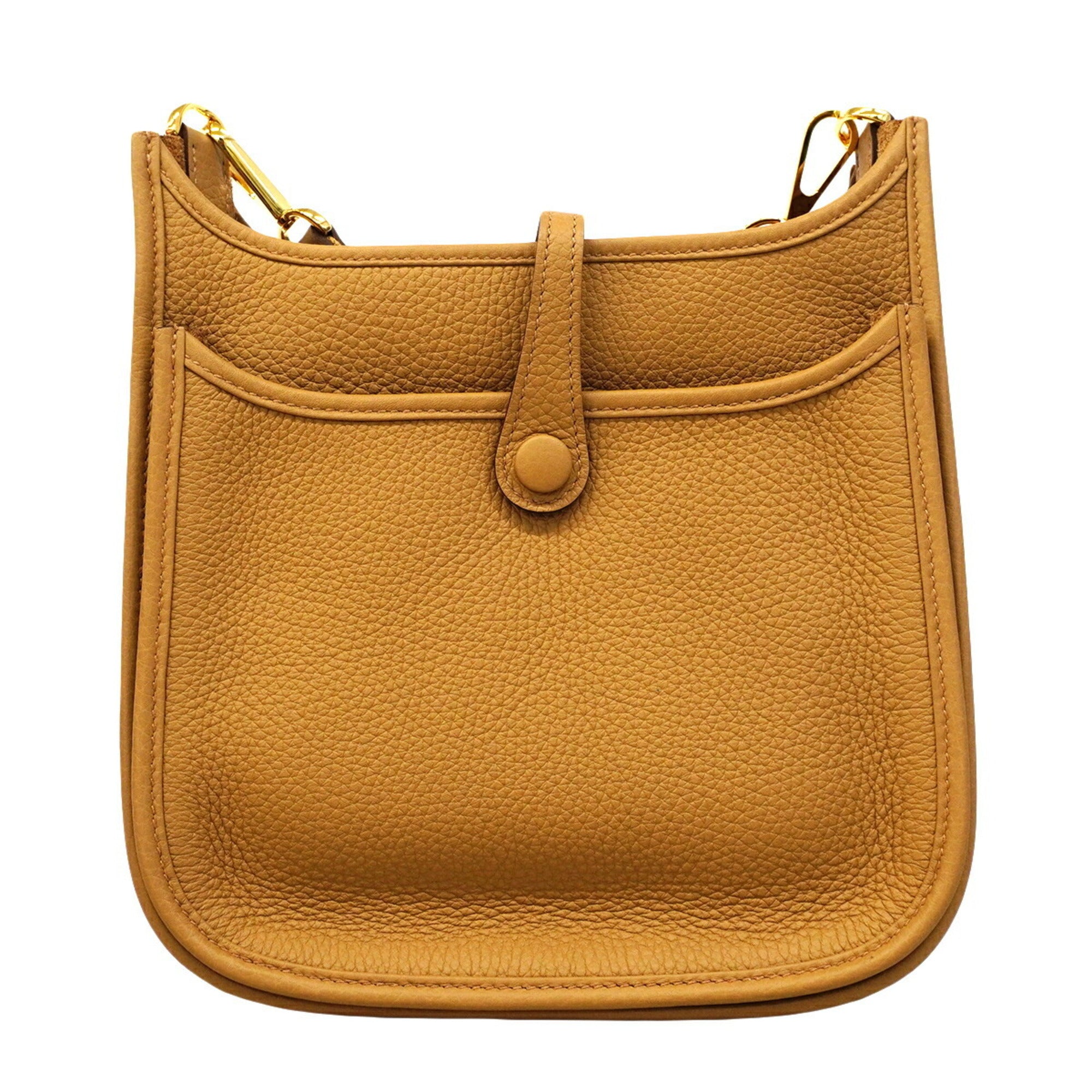 Hermes Brown Taurillon Clemence Leather Shoulder Bag (Pre-Owned)