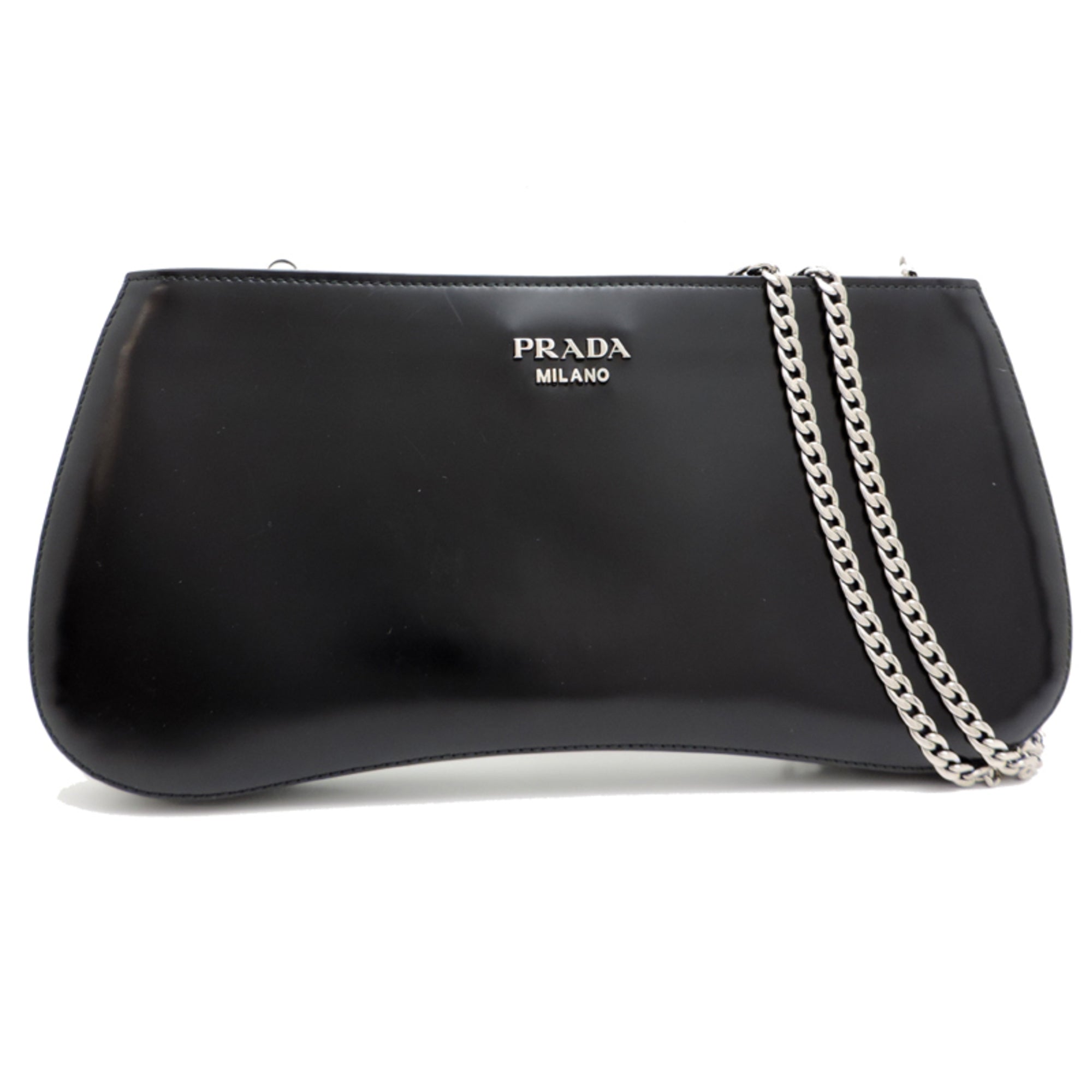 Prada Black Leather Shoulder Bag (Pre-Owned)