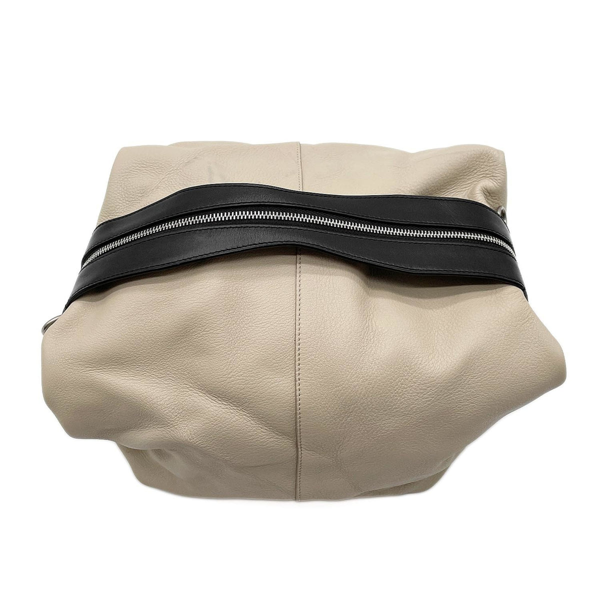 Loewe Beige Black Leather Handbag (Pre-Owned)