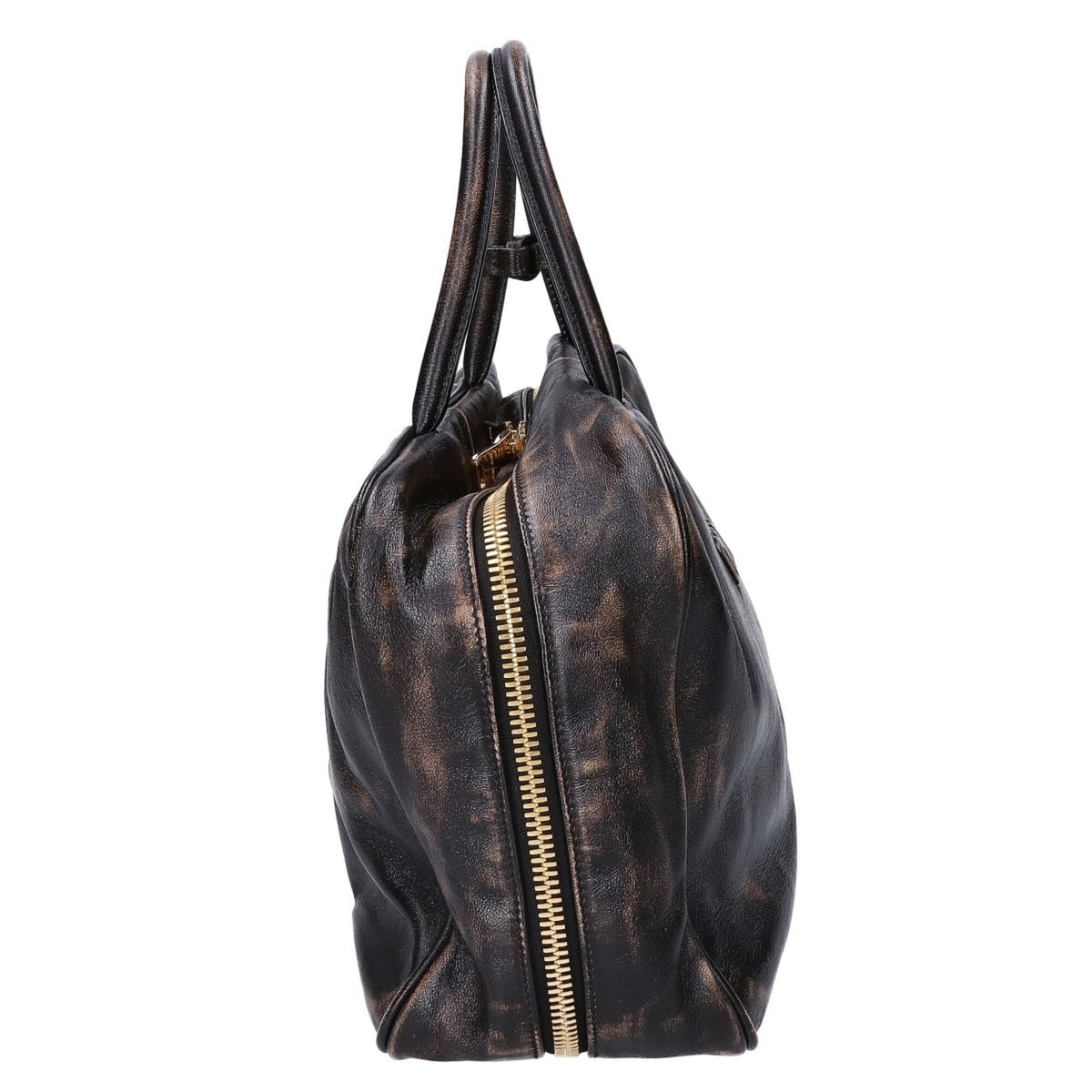 Miu Miu Gold Leather Handbag (Pre-Owned)
