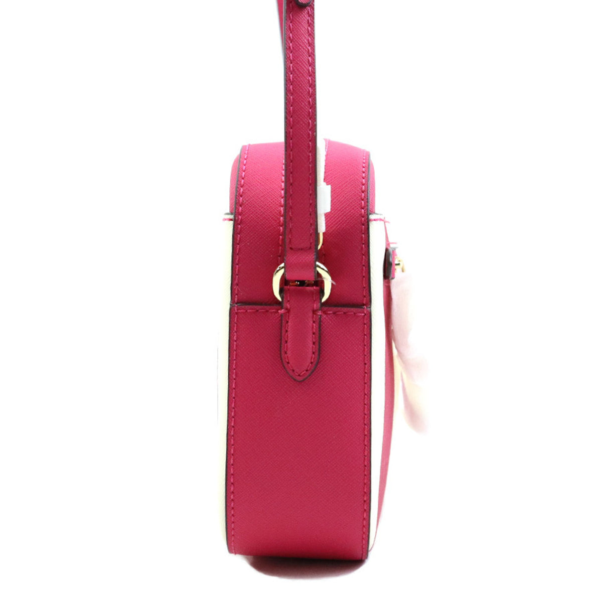 Michael Kors Pink White Leather Shoulder Bag (Pre-Owned)