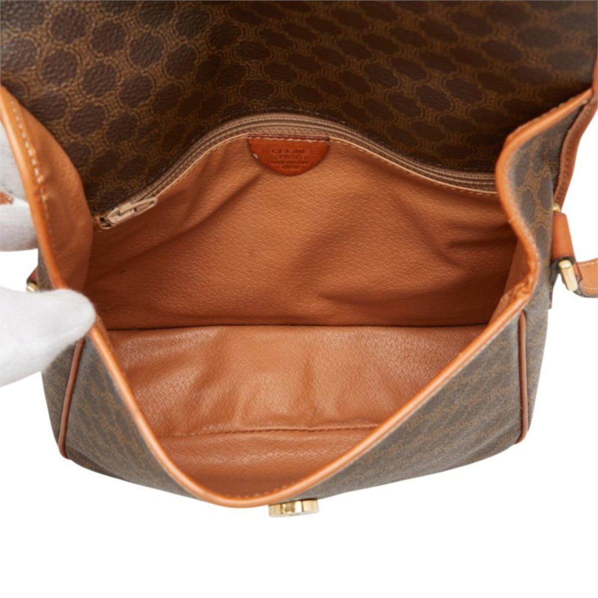 Celine Brown Pvc Leather Shoulder Bag (Pre-Owned)
