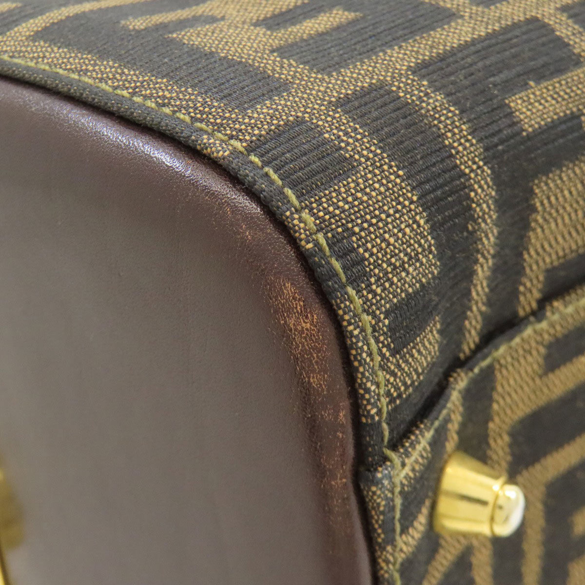 Fendi Brown Zucca Handbag (Pre-Owned)