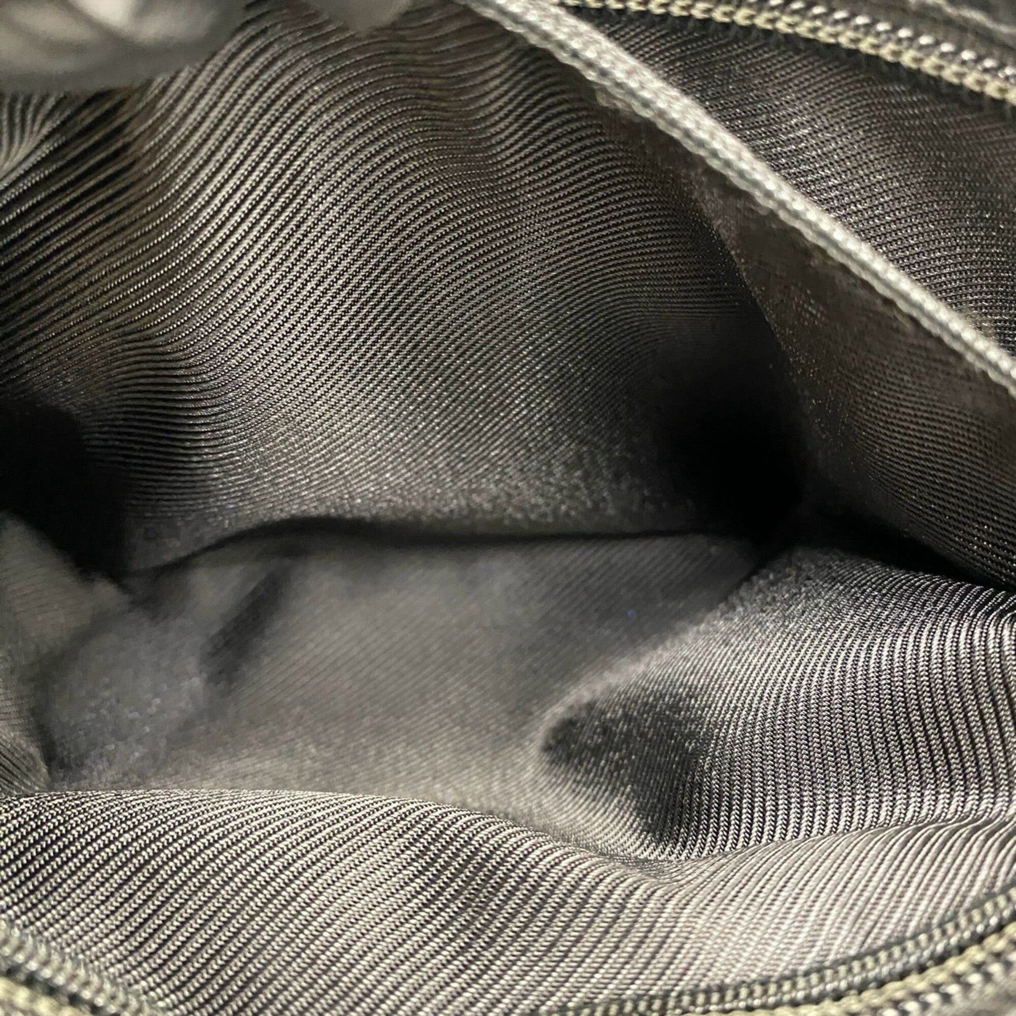 Gucci Black Navy Canvas Leather Handbag Tote Bag (Pre-Owned)