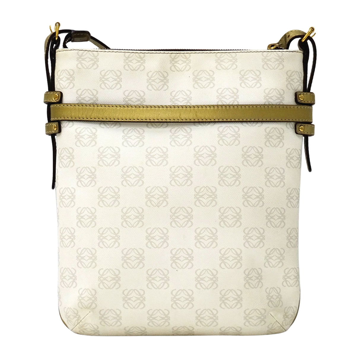 Loewe White Pvc Handbag Pouch Shoulder Bag (Pre-Owned)