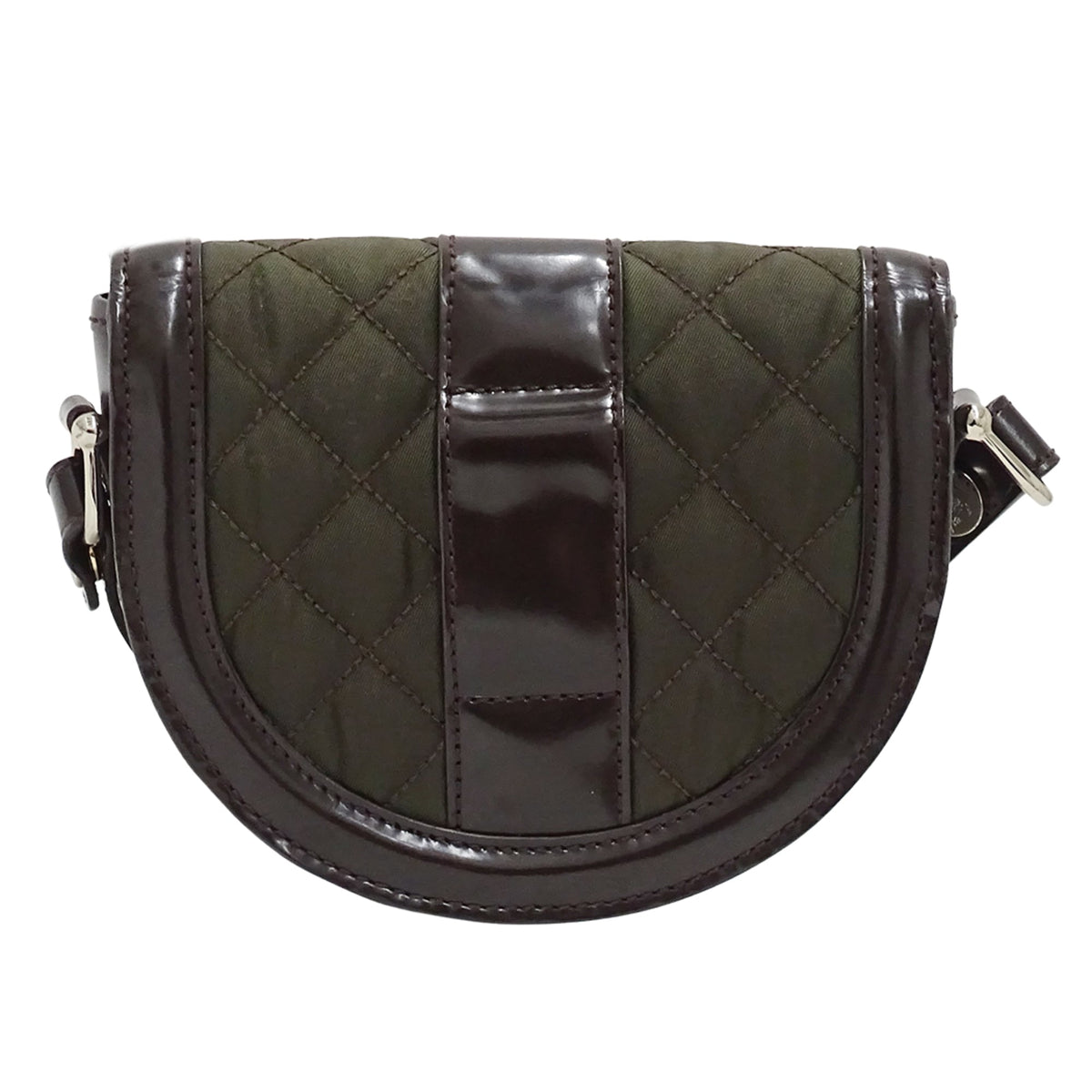Burberry Khaki Brown Nylon Pochette Shoulder Bag (Pre-Owned)