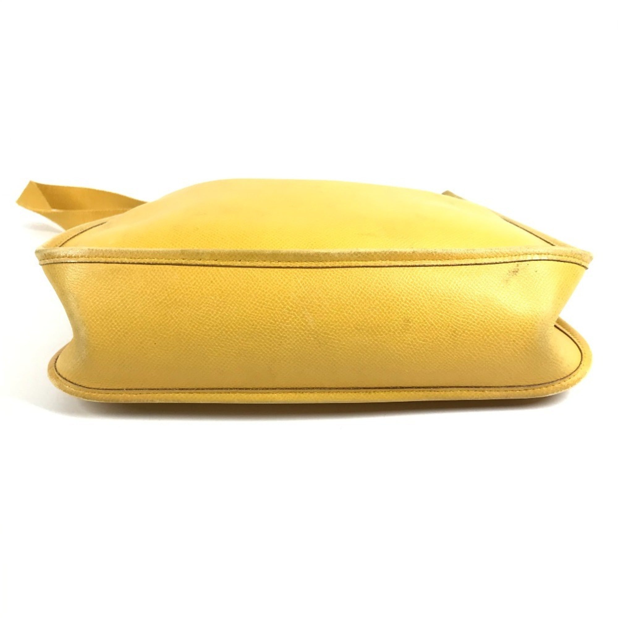 Hermes Yellow Leather Pochette Shoulder Bag (Pre-Owned)