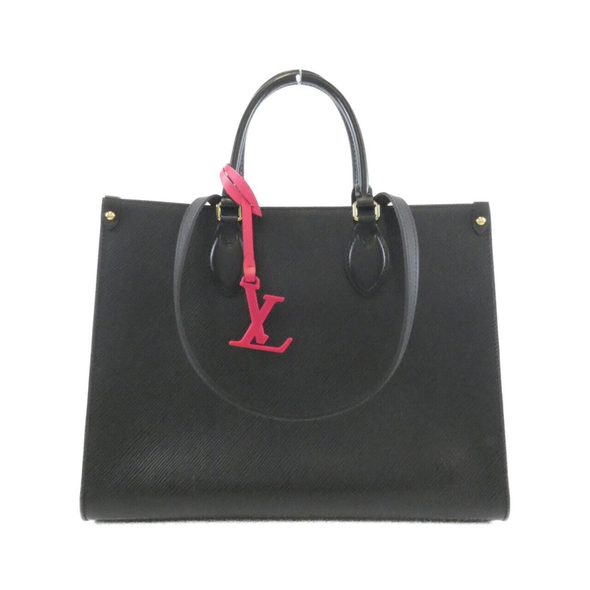Louis Vuitton Black Leather Handbag (Pre-Owned)