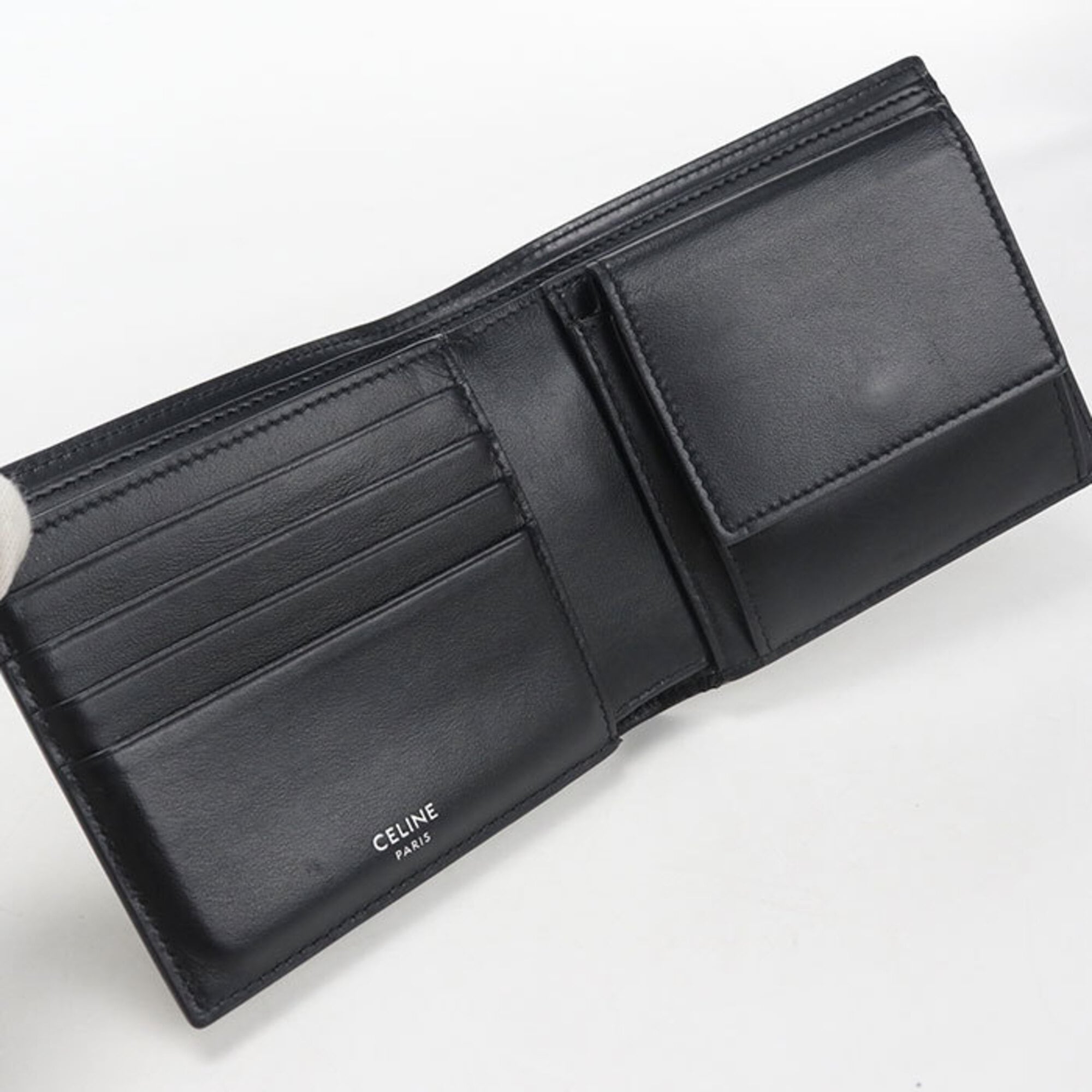 Celine Black Pvc Wallet (Bi-Fold) (Pre-Owned)