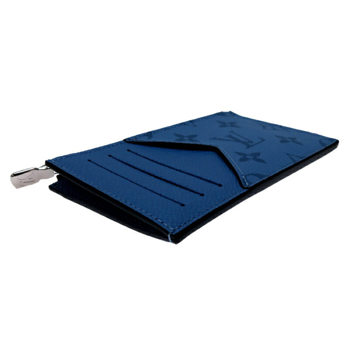 Louis Vuitton Blue Taigarama Card Wallet (Pre-Owned)