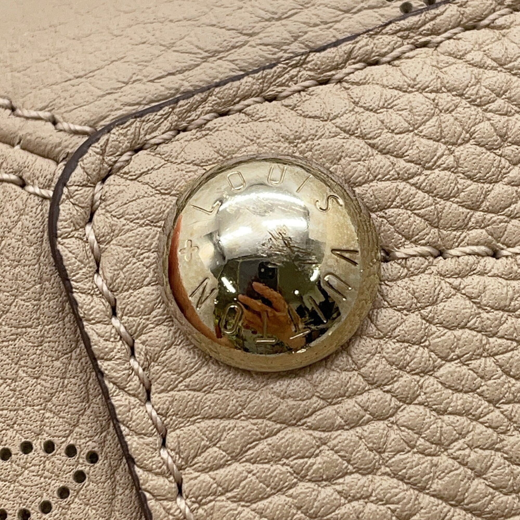Louis Vuitton Galle Mahina Leather Handbag Shoulder Bag (Pre-Owned)