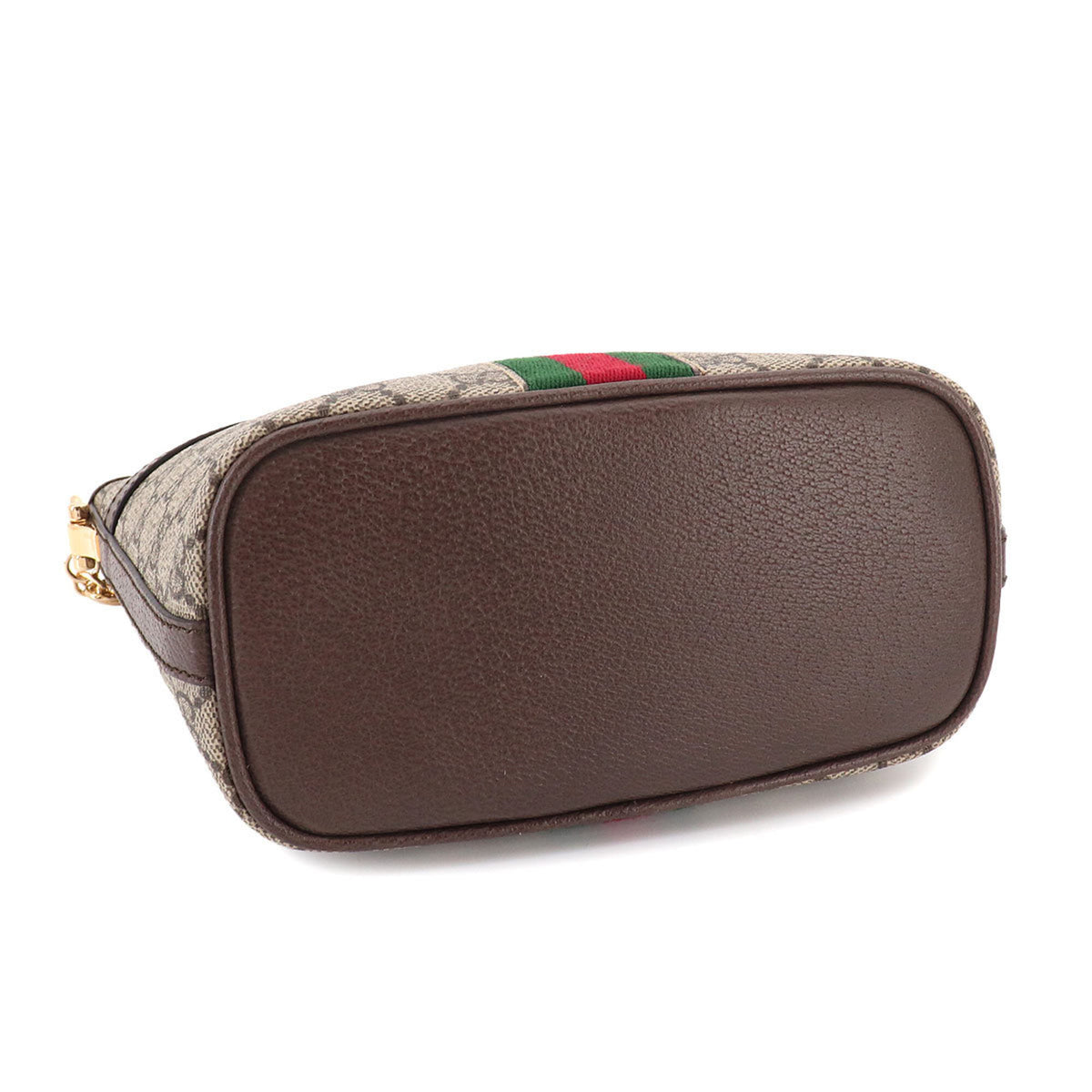 Gucci Beige Brown Gg Supreme Canvas Leather Handbag Shoulder Bag (Pre-Owned)