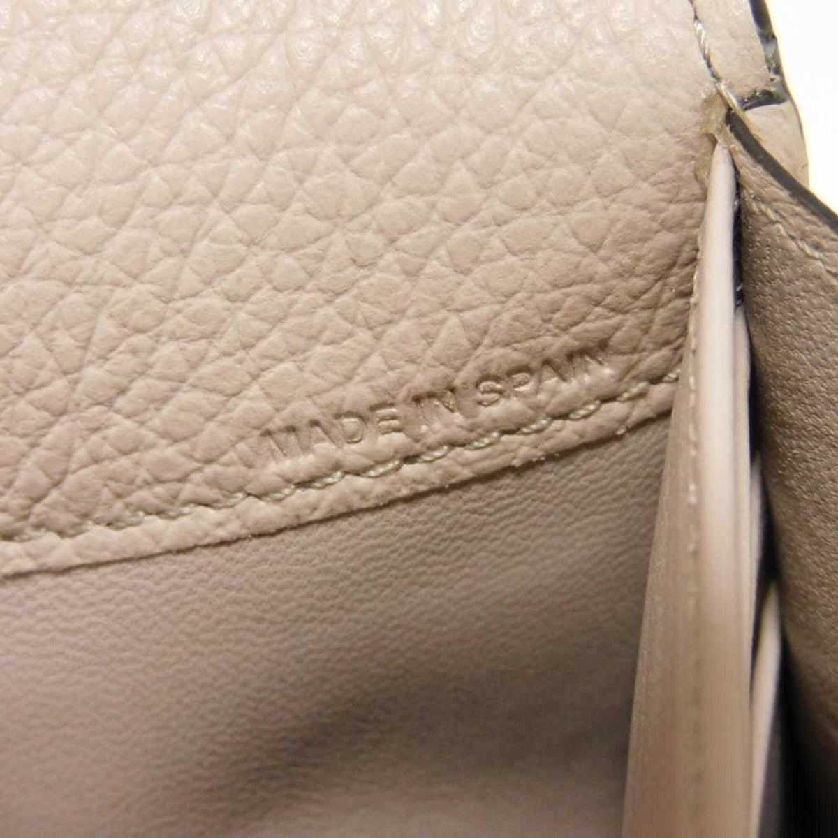 Chloé Gray Leather Long Wallet (Bi-Fold) (Pre-Owned)