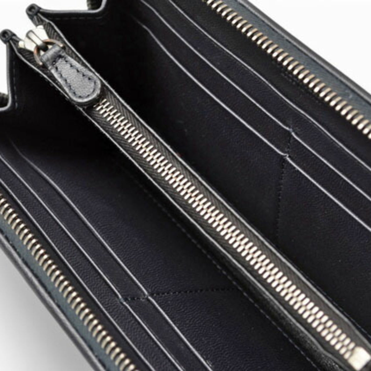 Bottega Veneta Navy Leather Long Wallet (Bi-Fold) (Pre-Owned)