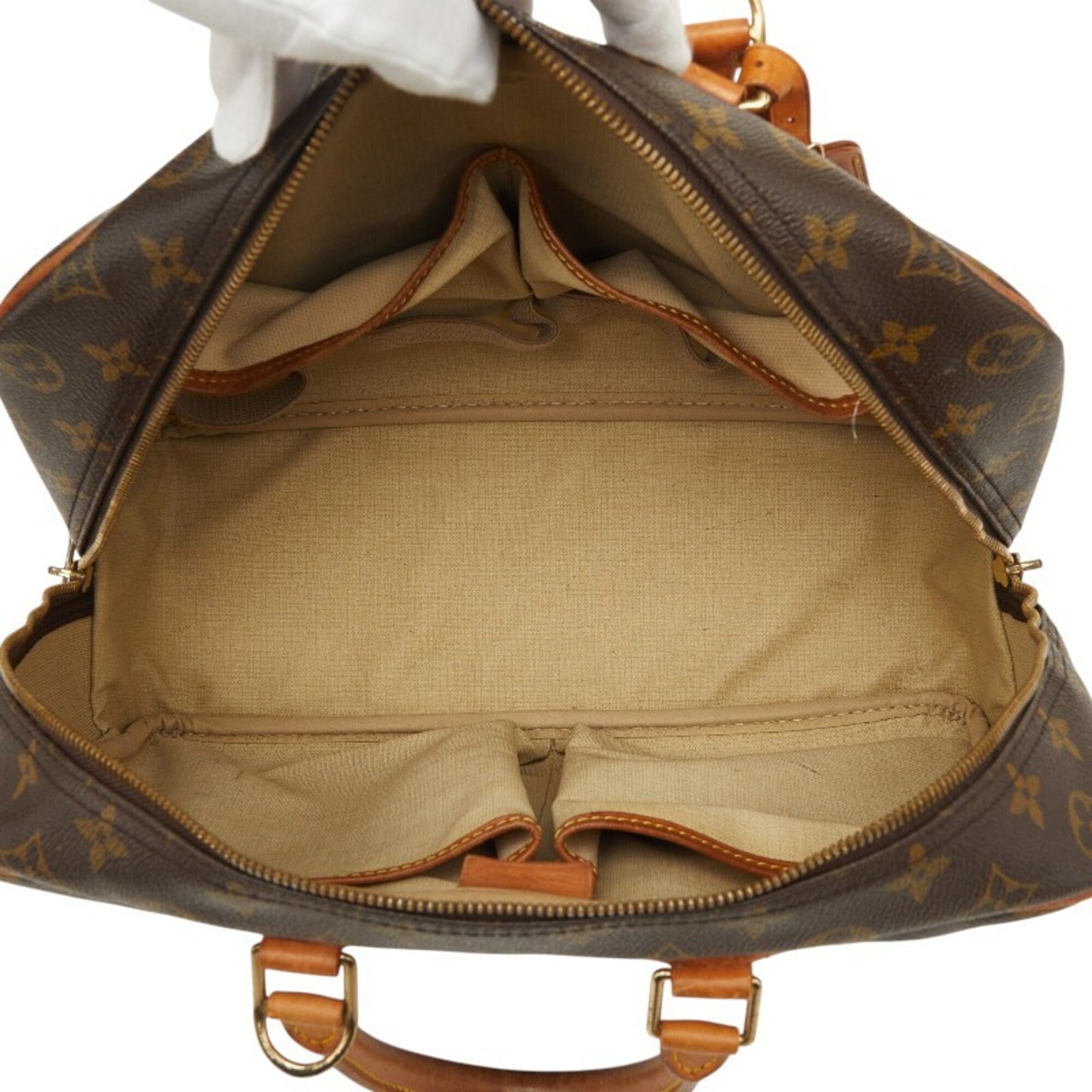 Louis Vuitton Brown Pvc Leather Handbag (Pre-Owned)