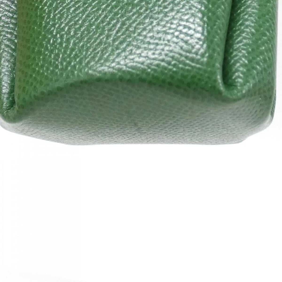 Hermes Green Courchevel Leather Handbag Pouch (Pre-Owned)