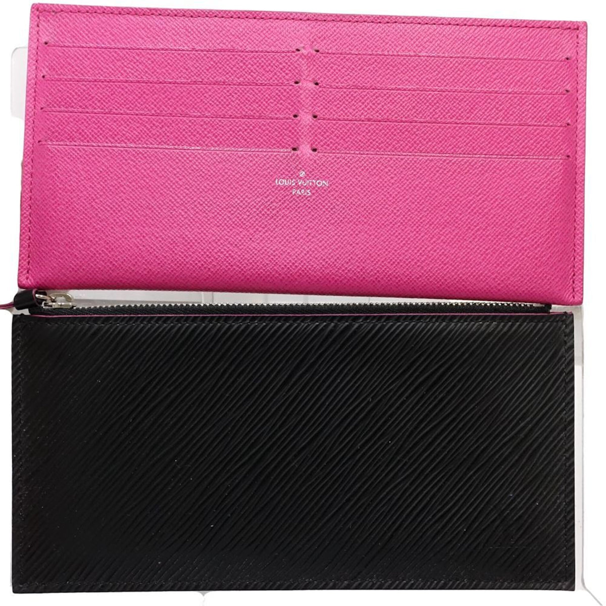 Louis Vuitton Epi Hot Pink Noir Epi Leather Pochette (Pre-Owned)