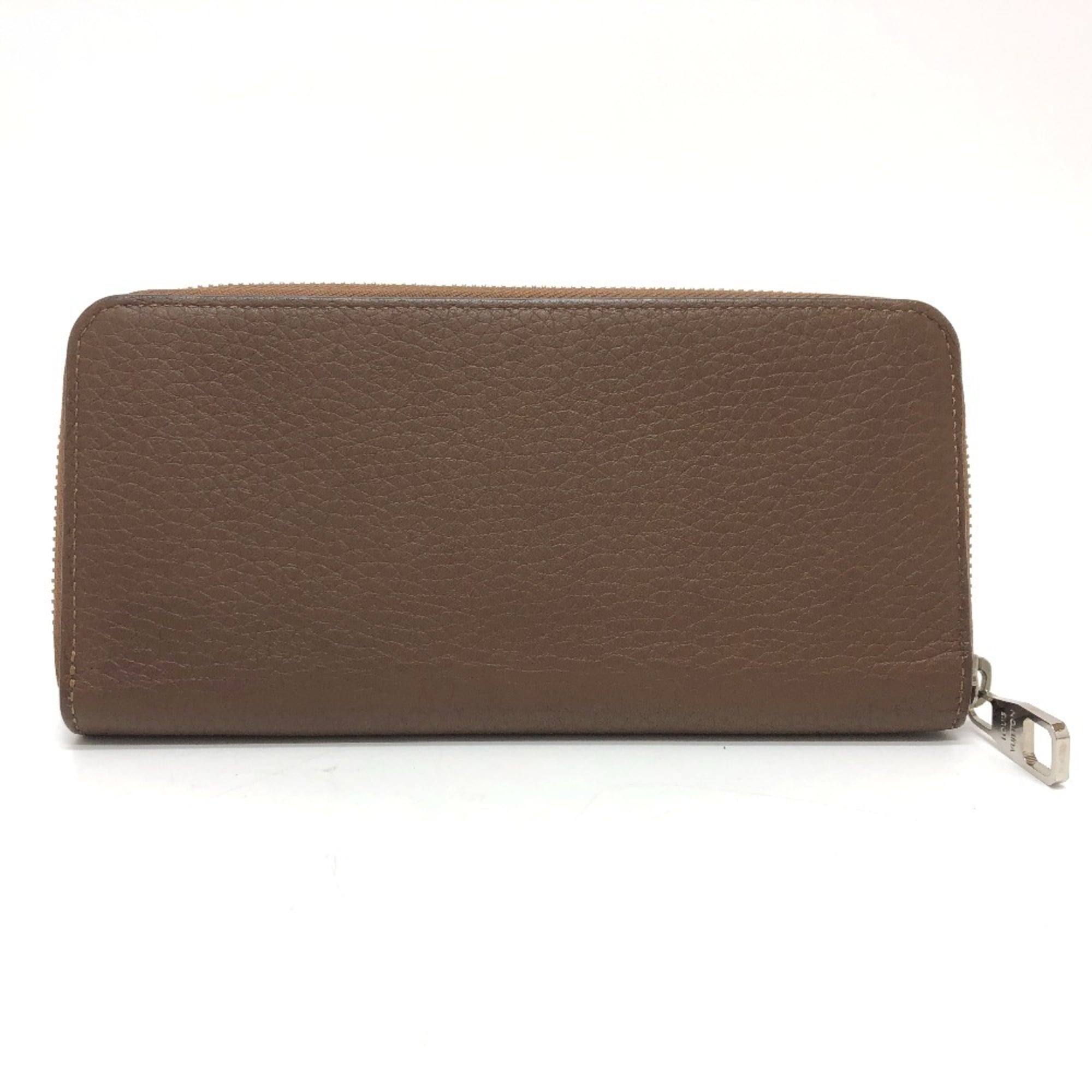 Louis Vuitton Brown Leather Long Wallet (Bi-Fold) (Pre-Owned)