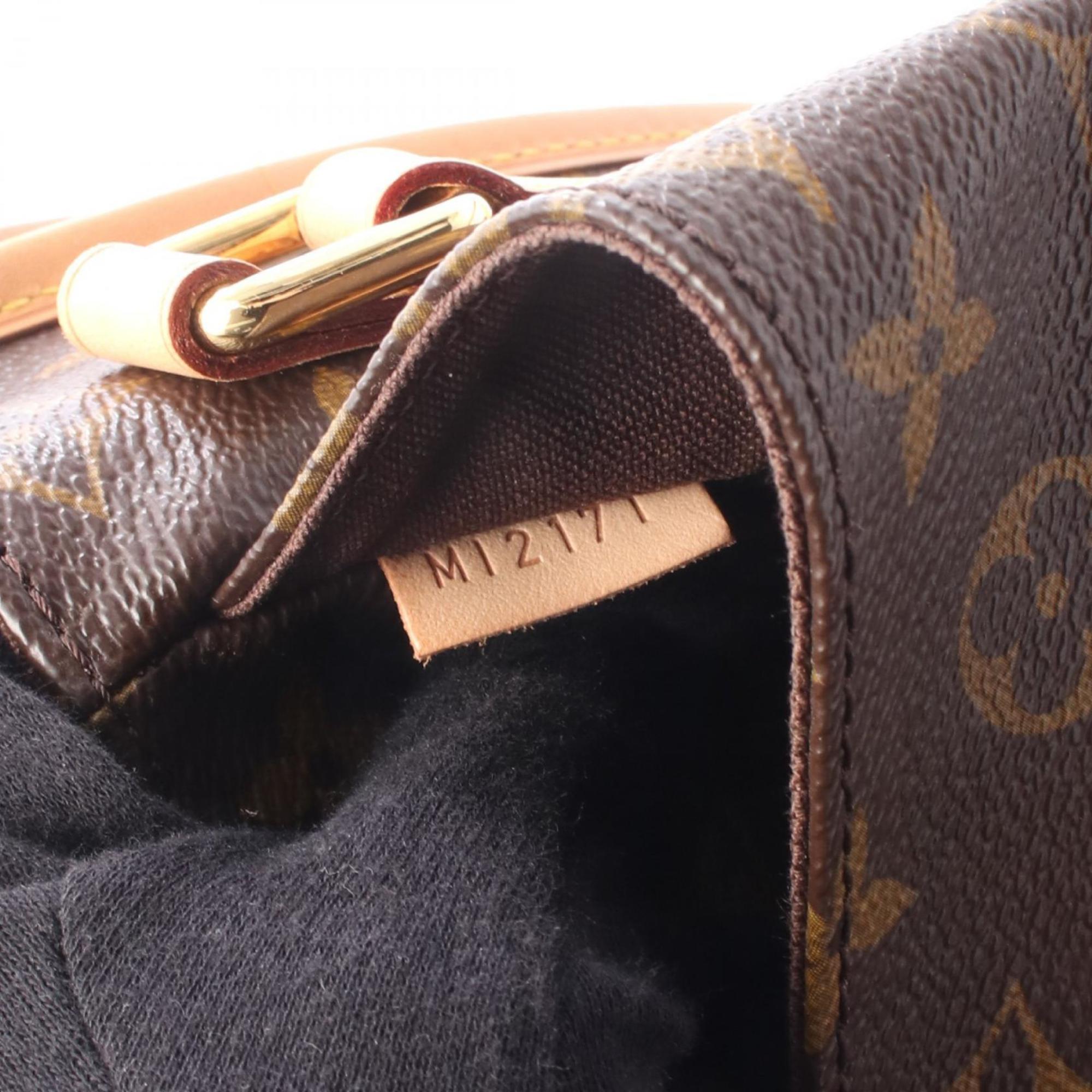 Louis Vuitton Brown Monogram Coated Canvas Leather Handbag Shoulder Bag (Pre-Owned)