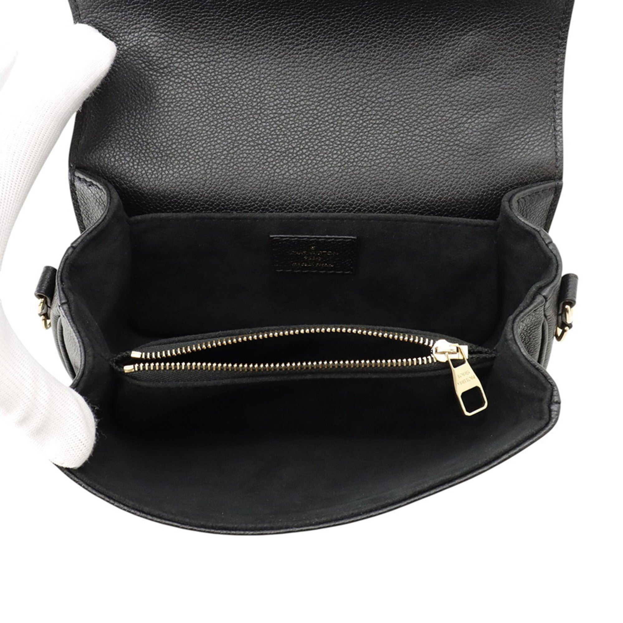 Louis Vuitton Monogram Empreinte Black Noir Monogram Empreinte Handbag Pochette Shoulder Bag (Pre-Owned)