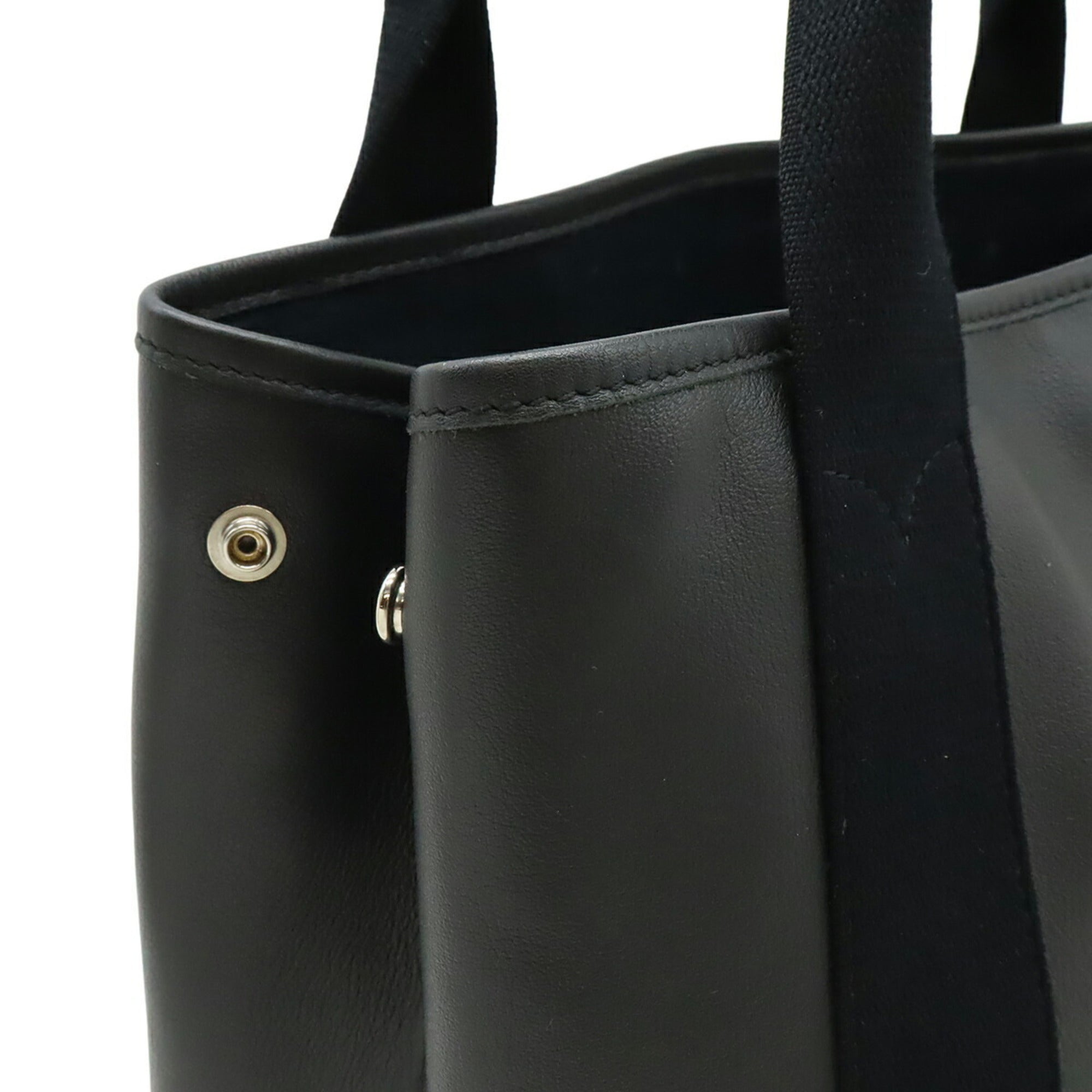 Balenciaga Black Leather Handbag Pouch Tote Bag (Pre-Owned)