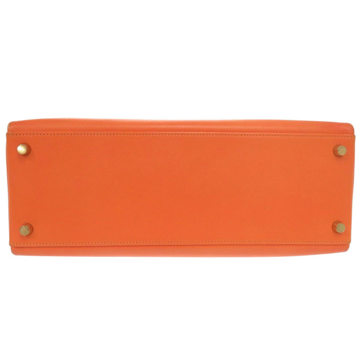 Hermes Orange Gulliver Leather Handbag (Pre-Owned)