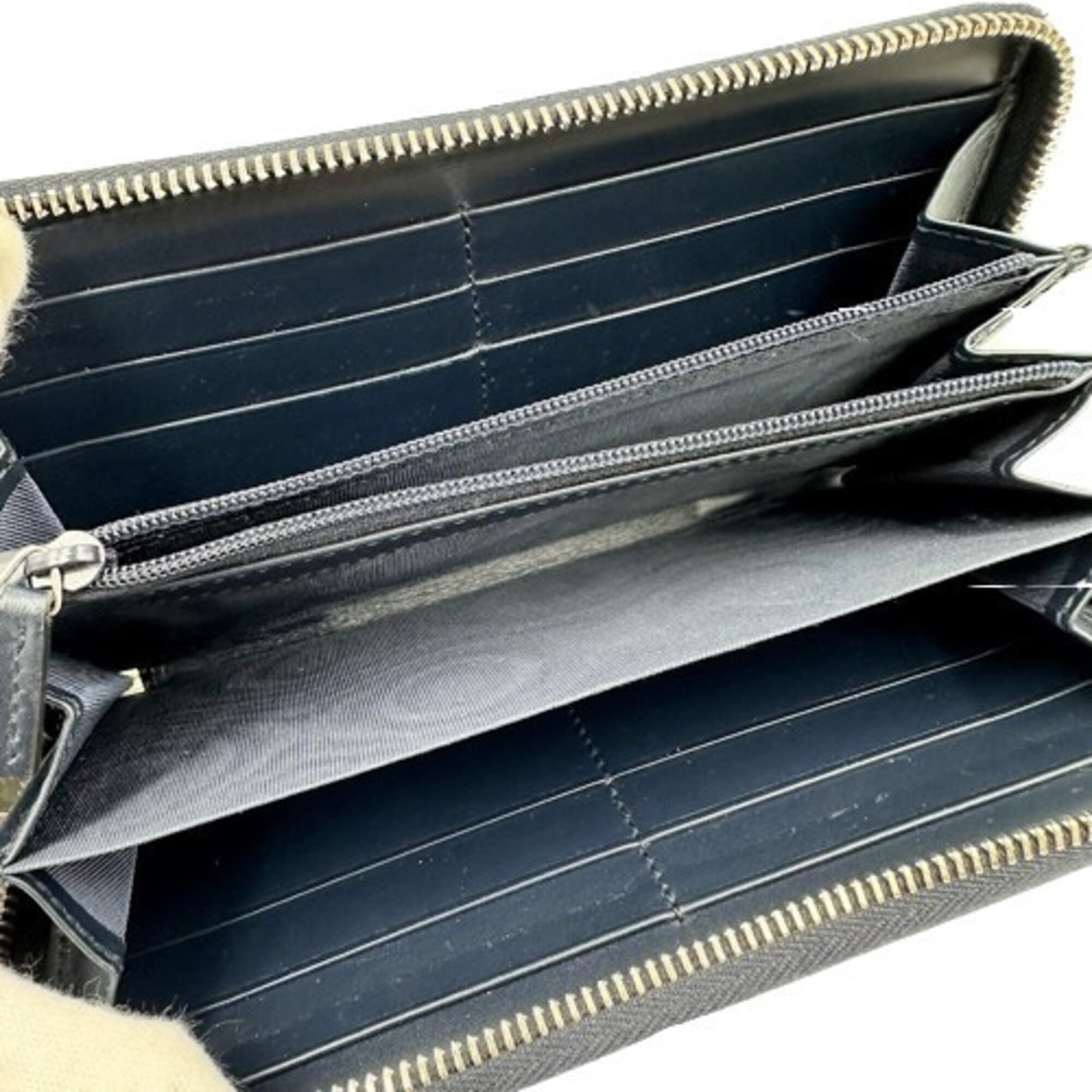 Gucci Black Leather Long Wallet (Bi-Fold) (Pre-Owned)
