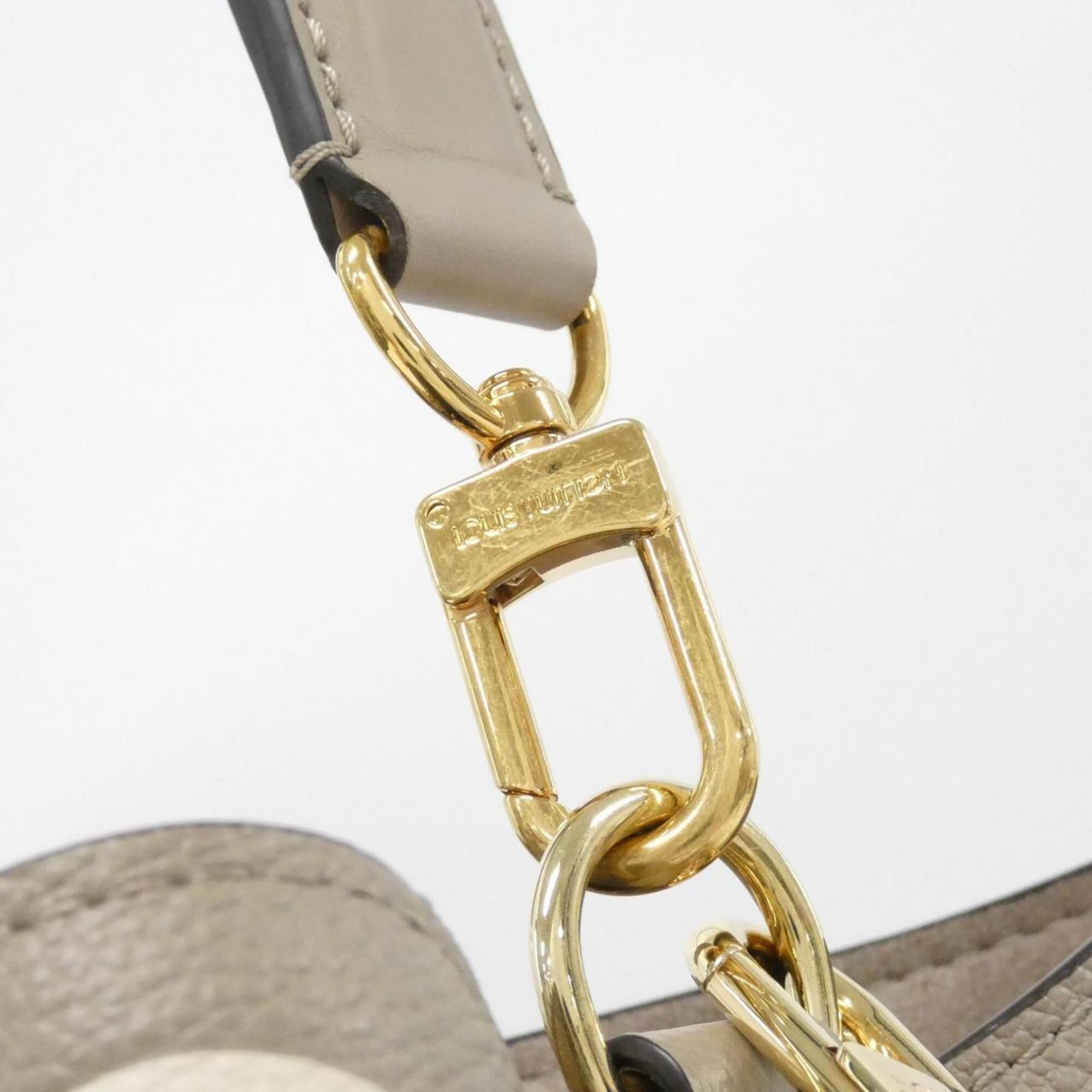 Louis Vuitton Cream Tourterelle Leather Pouch Shoulder Bag (Pre-Owned)
