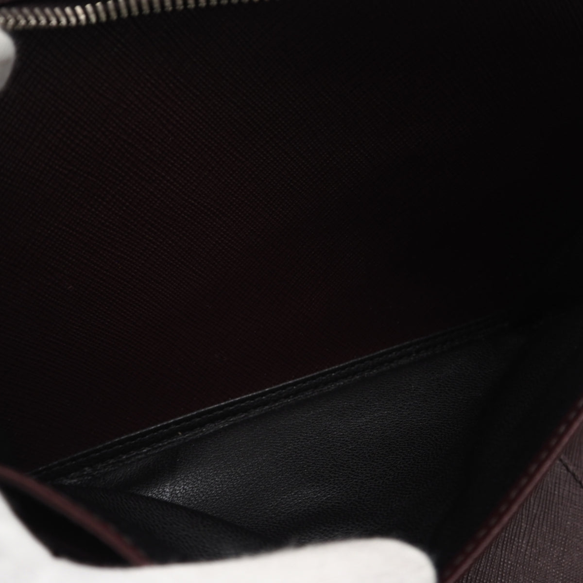 Prada Brown Leather Clutch Bag (Pre-Owned)