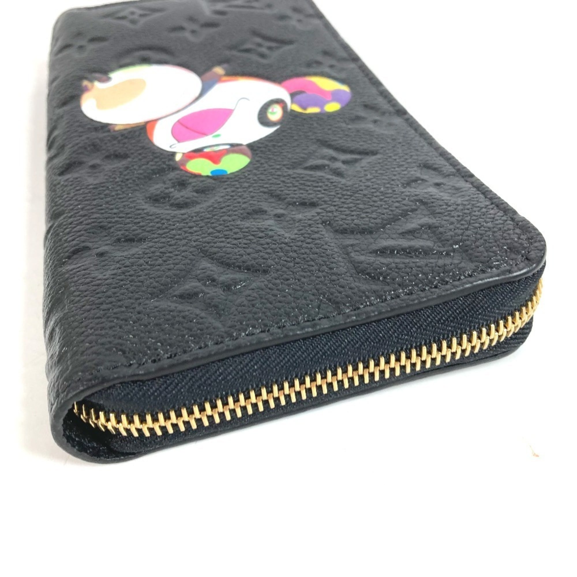 Louis Vuitton Black Noir Monogram Empreinte Long Wallet (Bi-Fold) (Pre-Owned)