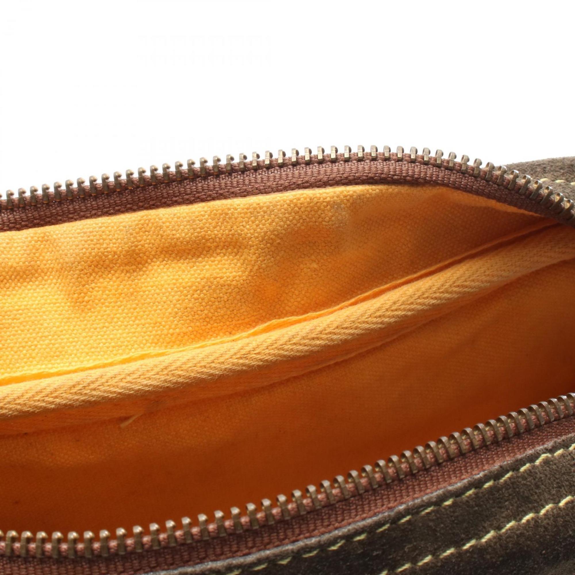 Loewe Brown Khaki Suede Leather Shoulder Bag (Pre-Owned)