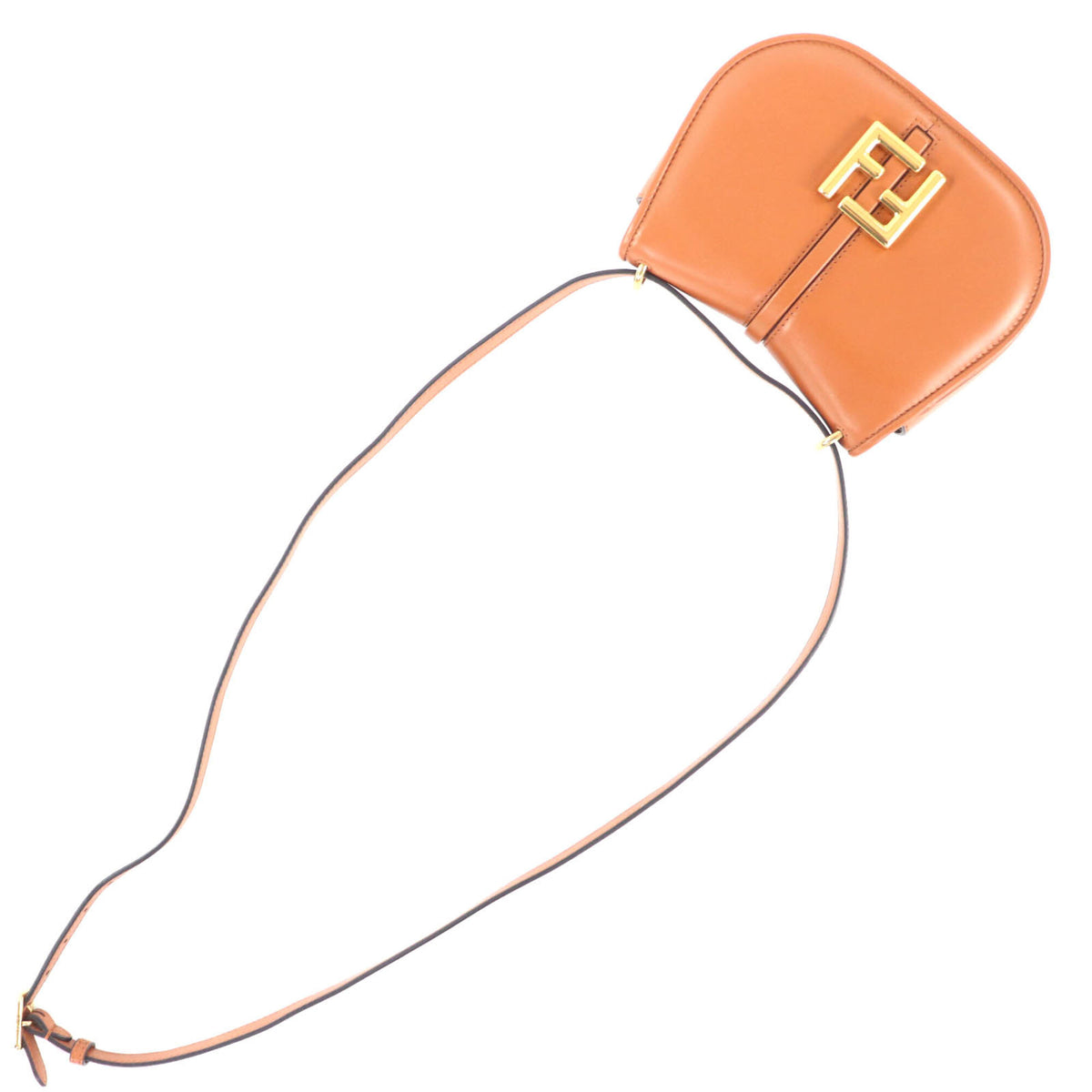 Fendi Brown Leather Shoulder Bag (Pre-Owned)