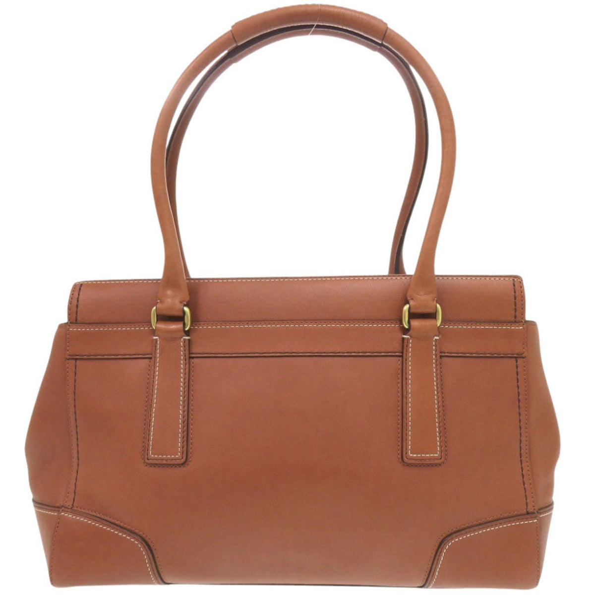 Coach Brown Leather Handbag Tote Bag (Pre-Owned)