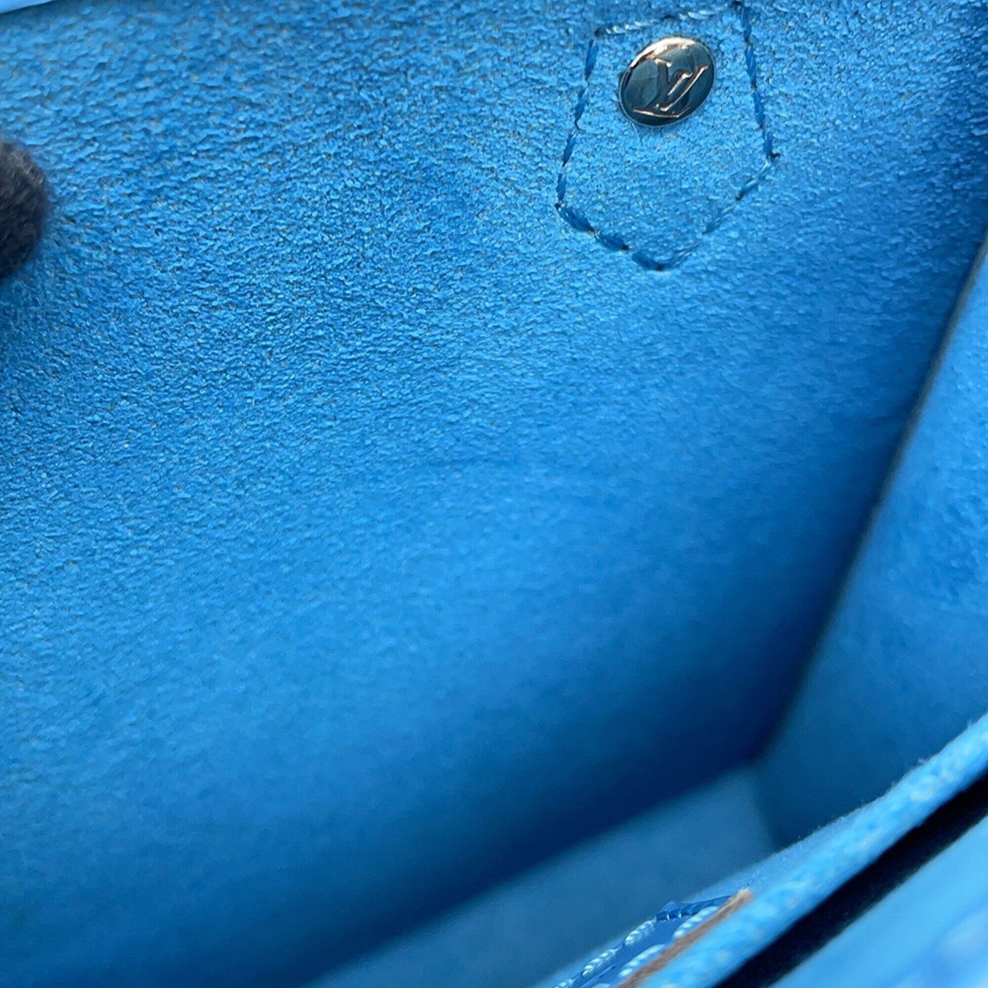 Louis Vuitton Epi Blue Epi Leather Handbag Shoulder Bag (Pre-Owned)