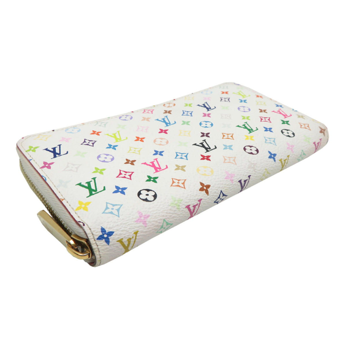 Louis Vuitton White Monogram Multicolore Long Wallet (Bi-Fold) (Pre-Owned)