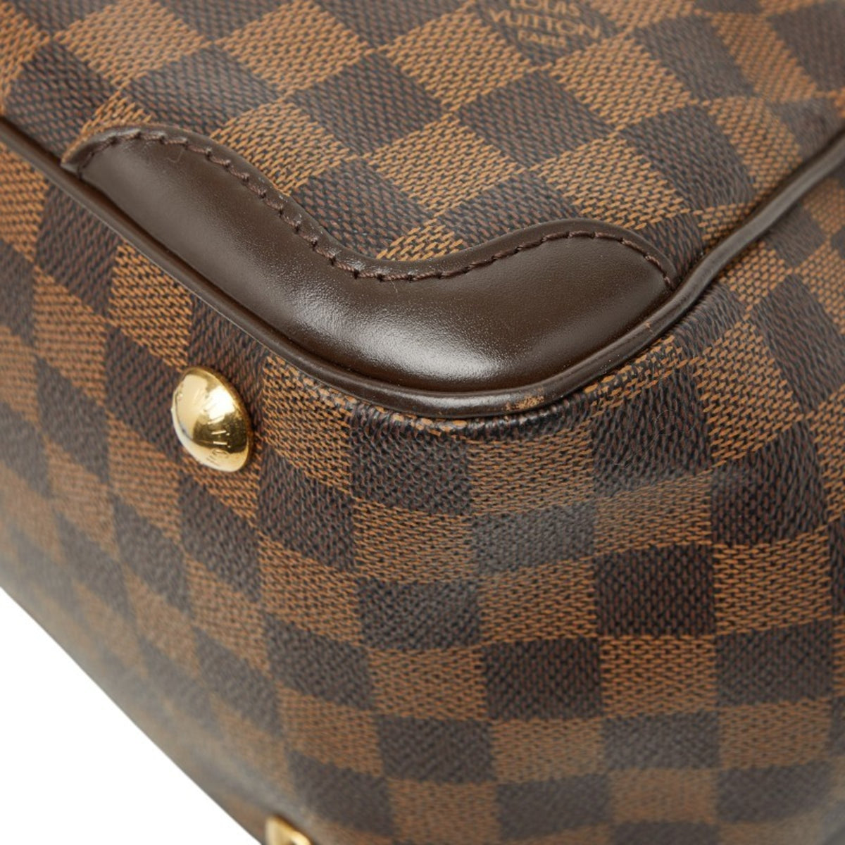 Louis Vuitton Brown Damier Canvas Pvc Leather Handbag (Pre-Owned)