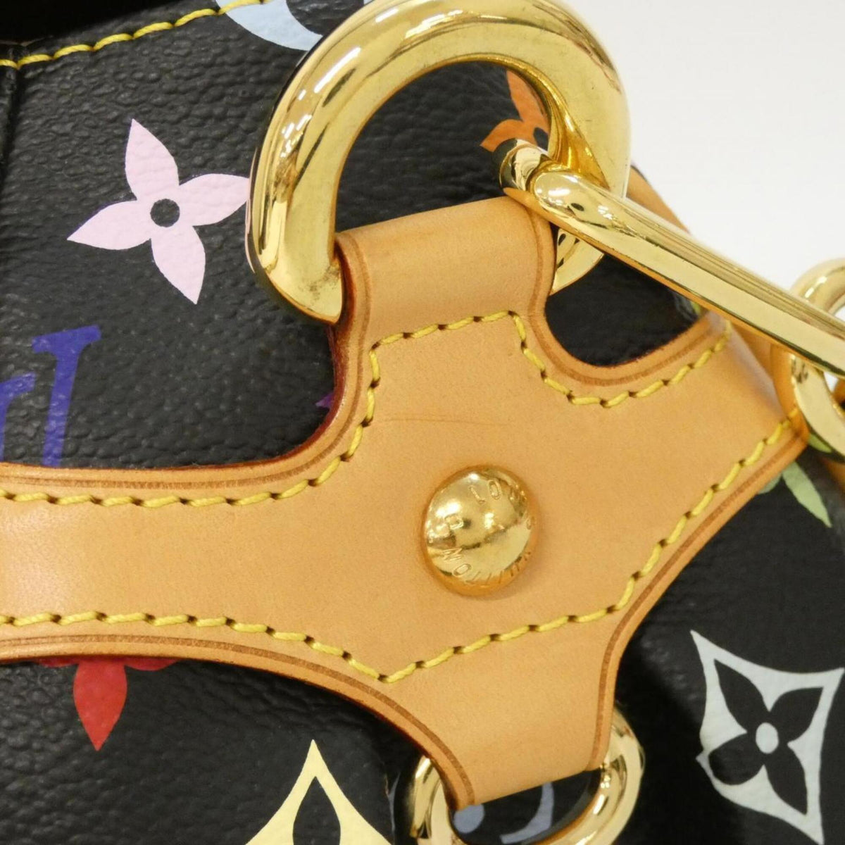 Louis Vuitton Black Coated Canvas Handbag (Pre-Owned)