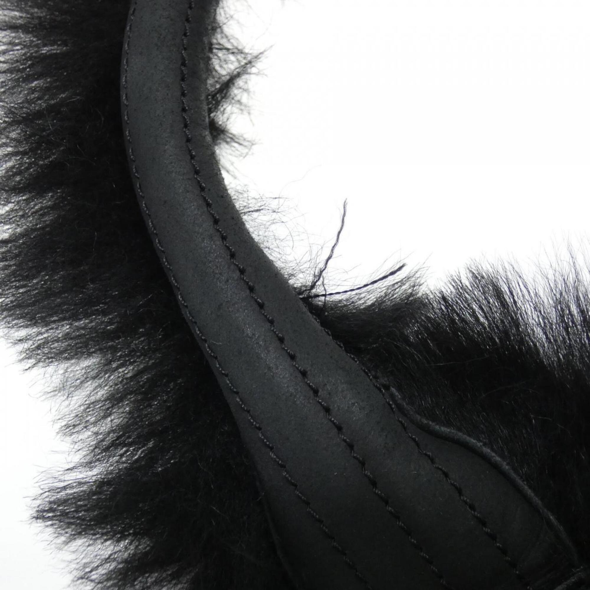 Chanel Black Fur Handbag (Pre-Owned)