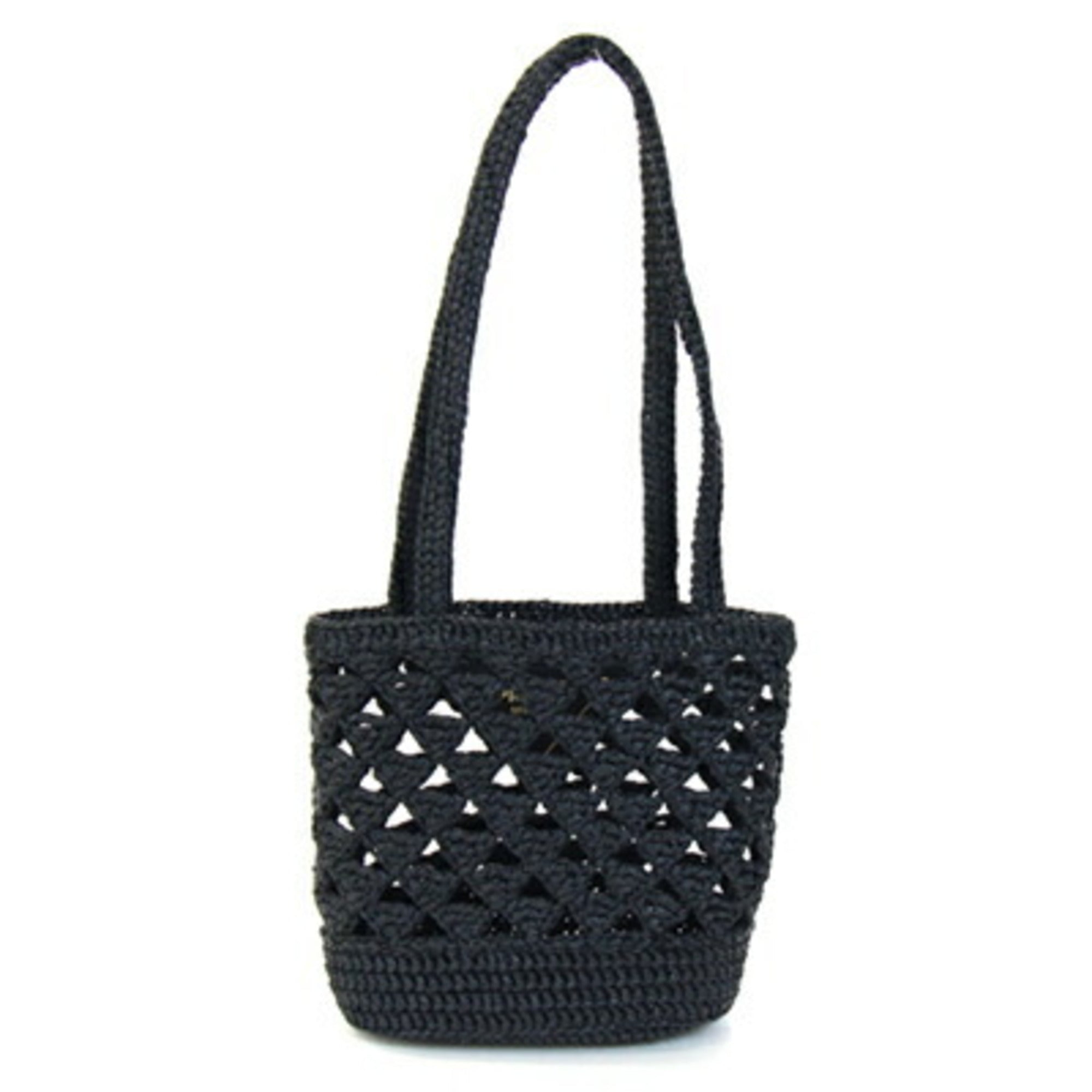 Prada Black Viscose Handbag Tote Bag (Pre-Owned)