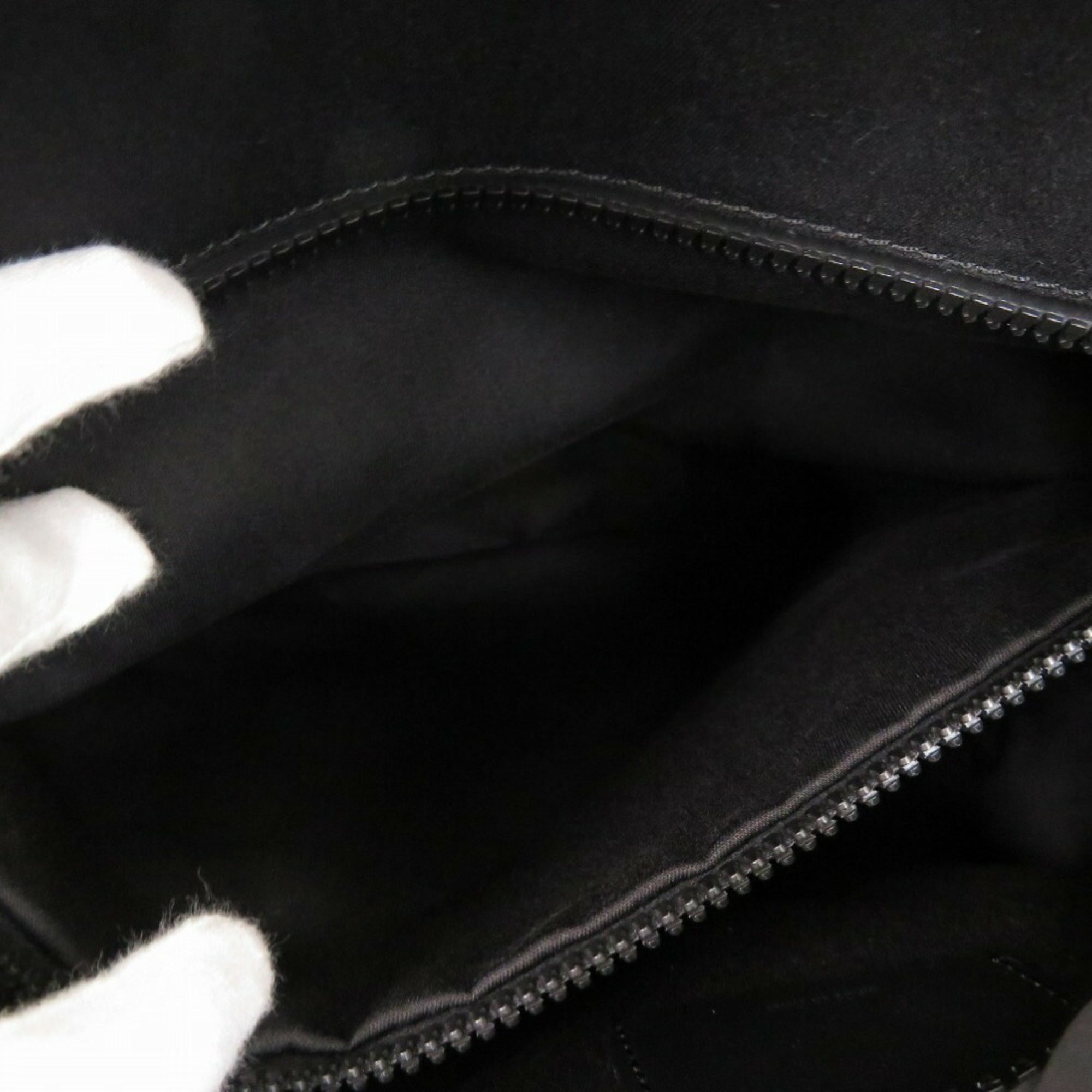Dunhill Black Green Canvas Leather Tote Bag (Pre-Owned)