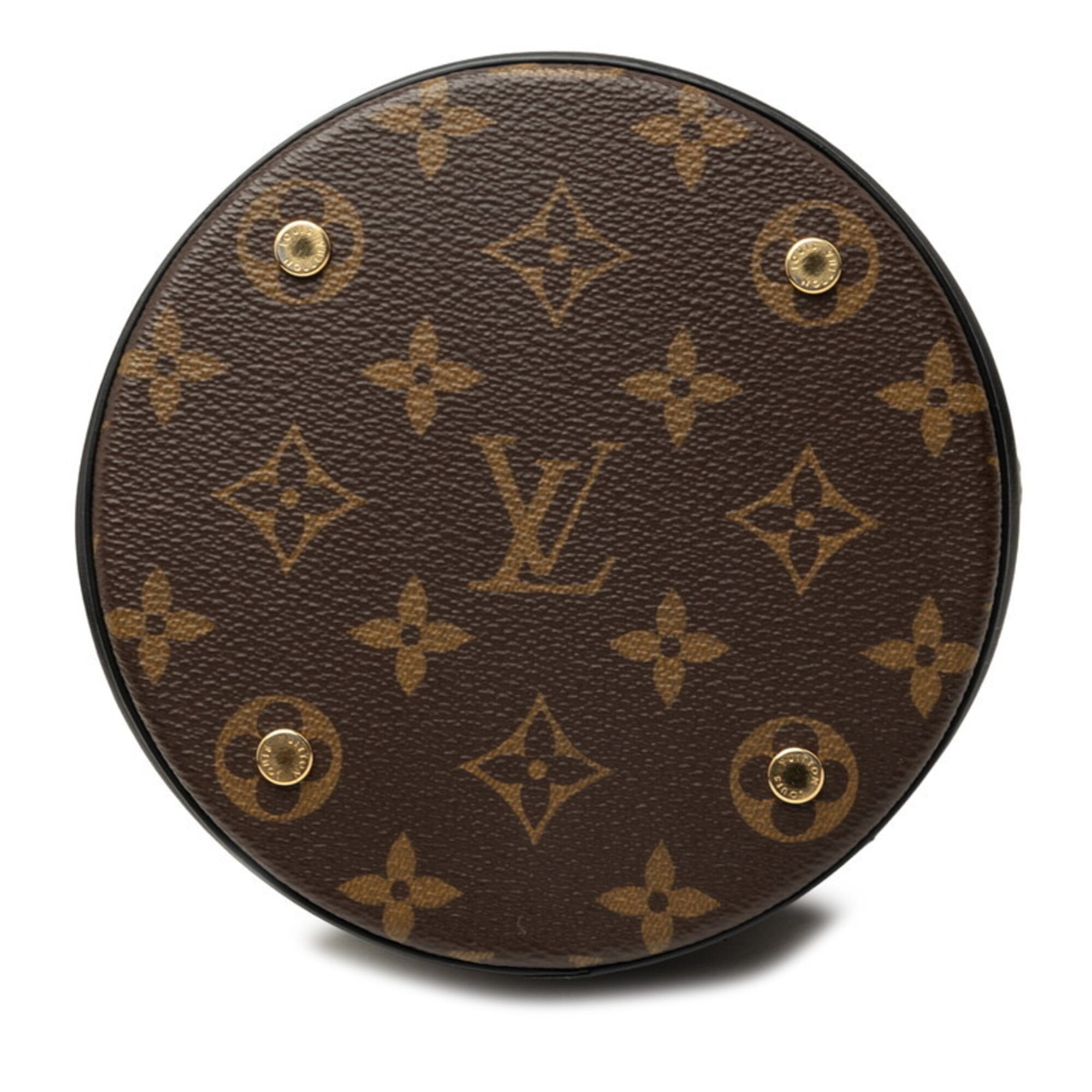 Louis Vuitton Monogram Black Brown Pvc Leather Handbag Shoulder Bag (Pre-Owned)